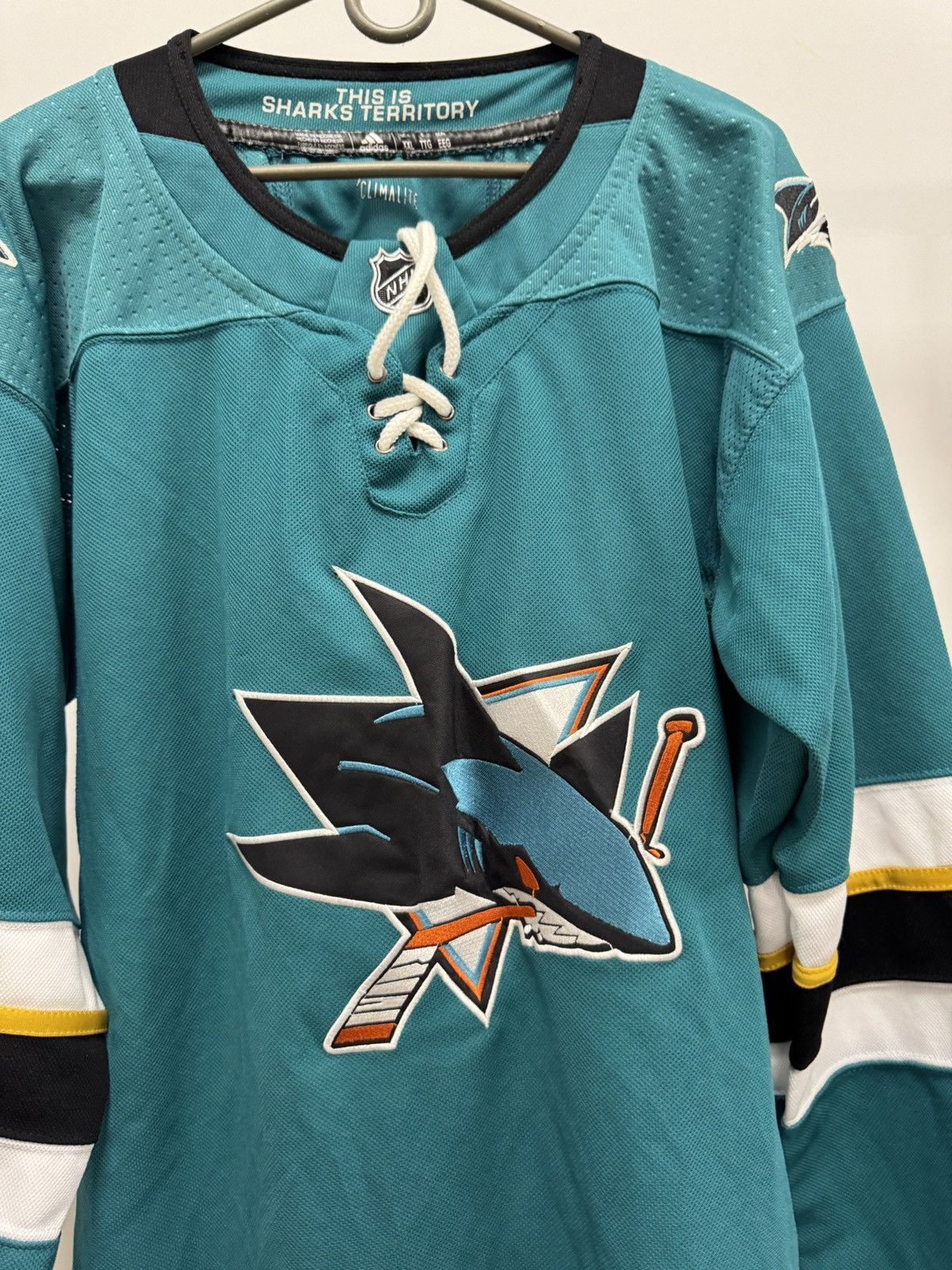 NHL Adidas San Hose Sharks NHL Home Jersey Hockey Men Size XXL Size US XXL / EU 58 / 5 - 3 Thumbnail