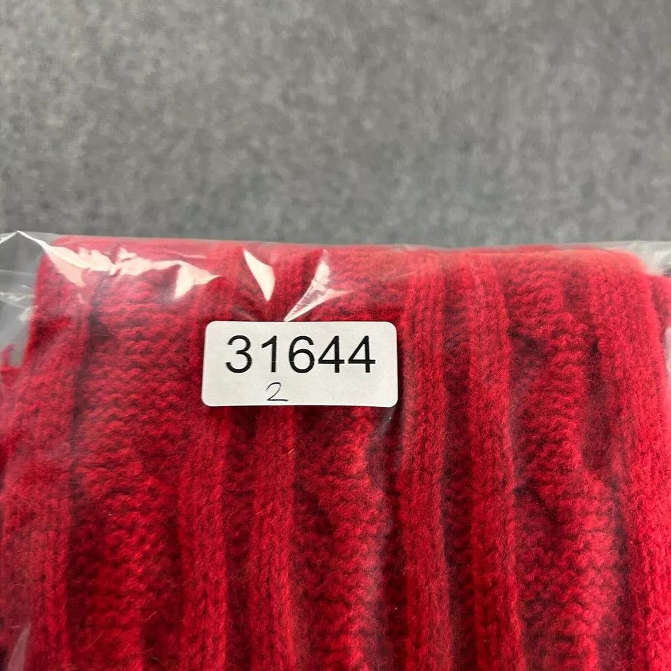 Gap Gap Scarf Womens Red Chunky Knit Lambswool Winter Adults Size ONE SIZE - 7 Thumbnail