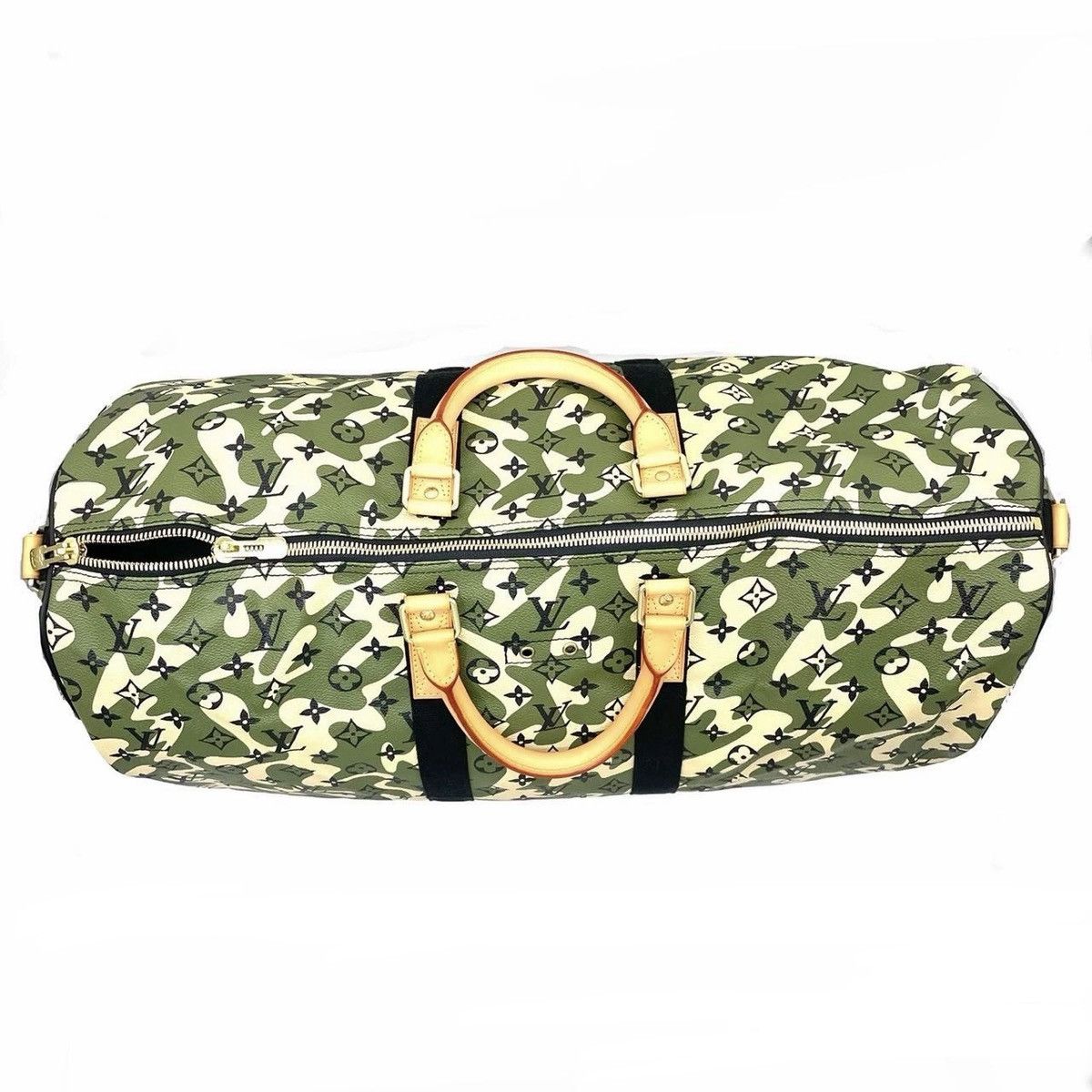 Louis Vuitton × Takashi Murakami Louis Vuitton X Takashi Keepall 55 Camouflage Monogram Size ONE SIZE - 6 Thumbnail