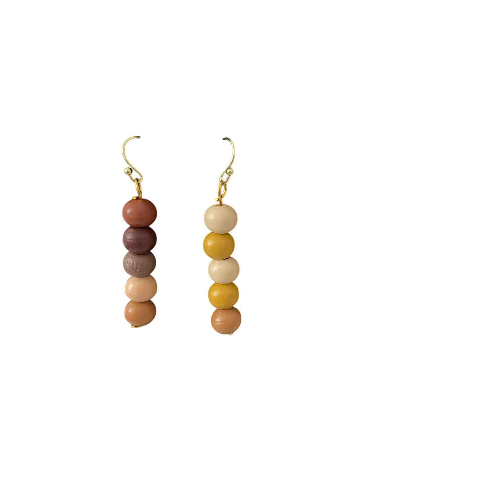 Handmade Colorful, brown earrings Size ONE SIZE - 1 Thumbnail