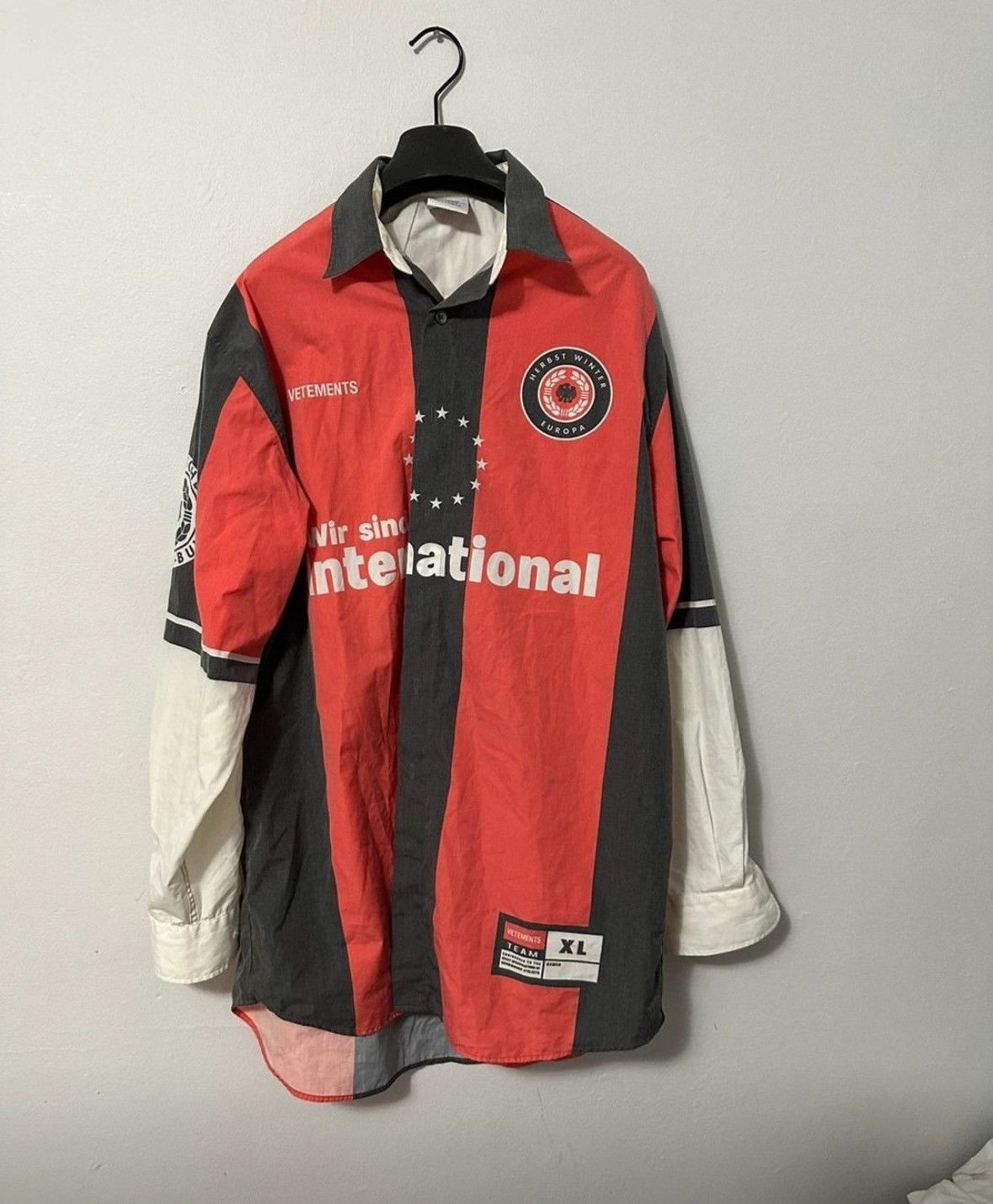 Vetements football shirt discount