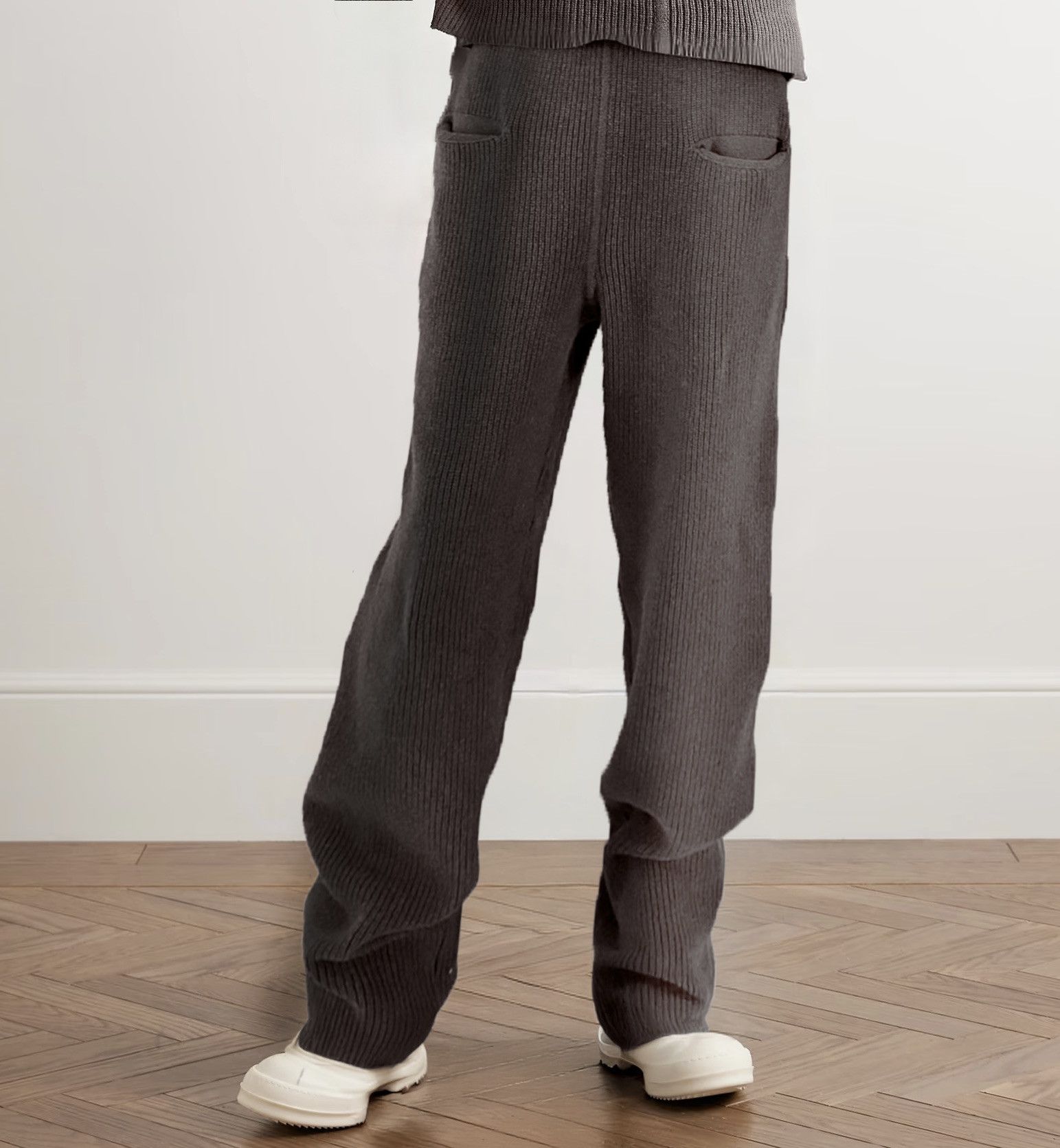 Rick Owens Ribbed Cashmere Knit Sweatpants Size US 32 / EU 48 - 1 Thumbnail