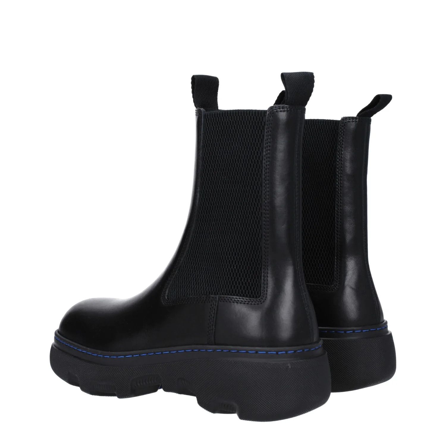 Burberry ob1o1e1024 Leather Ankle Boots in Black Size US 8 / IT 38 - 4 Thumbnail