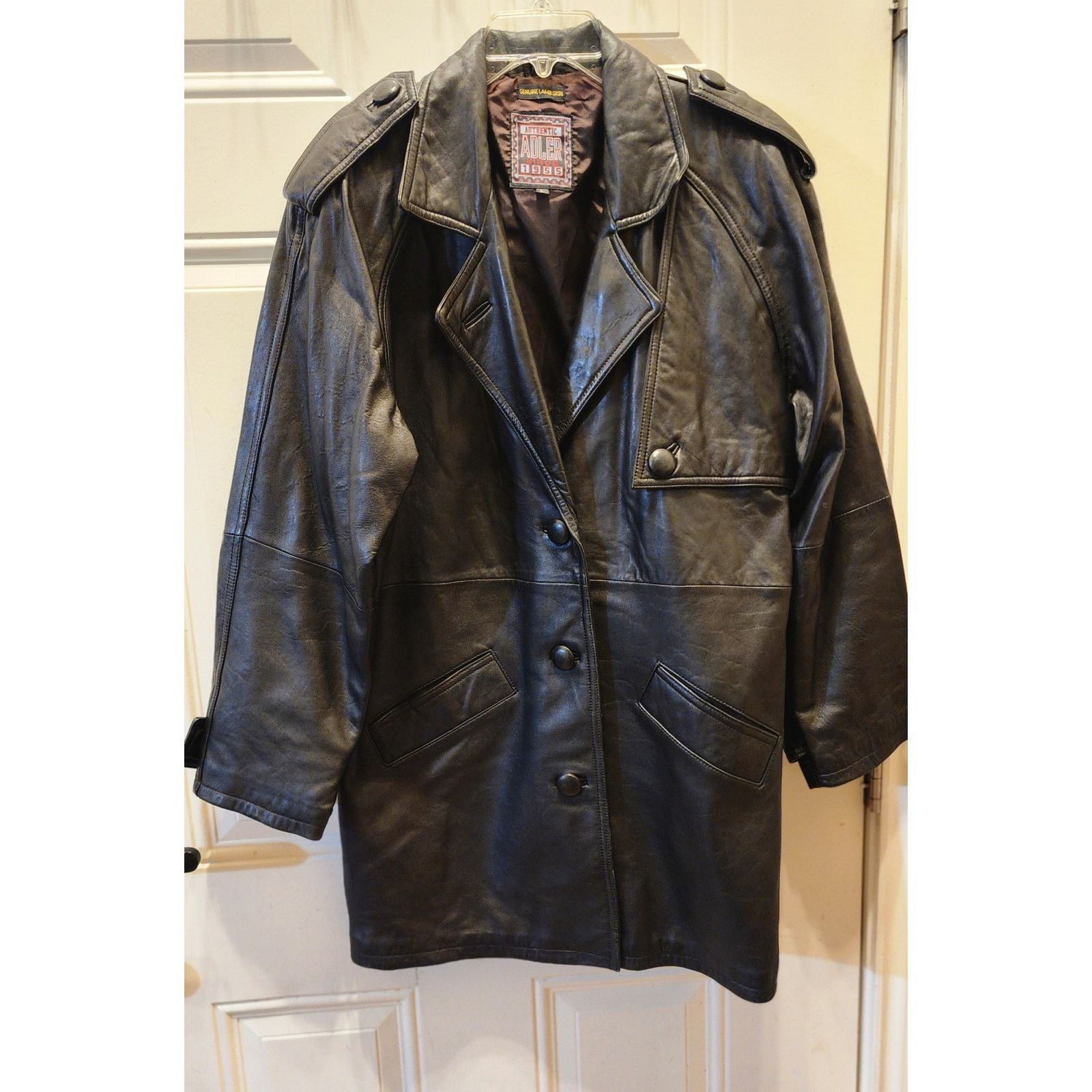 Adler Authentic vintage Adler 1955 genuine leather jacket, size L Size US L / EU 52-54 / 3 - 2 Thumbnail