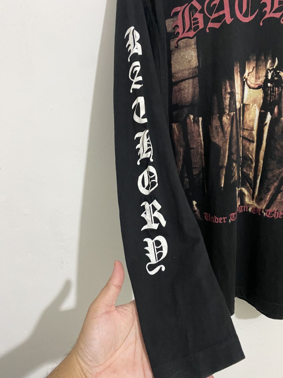 Band Tees 💸BINDINGOFFER💸Vtg Bathory Under The Sign of The Black Mark Size US M / EU 48-50 / 2 - 4 Thumbnail