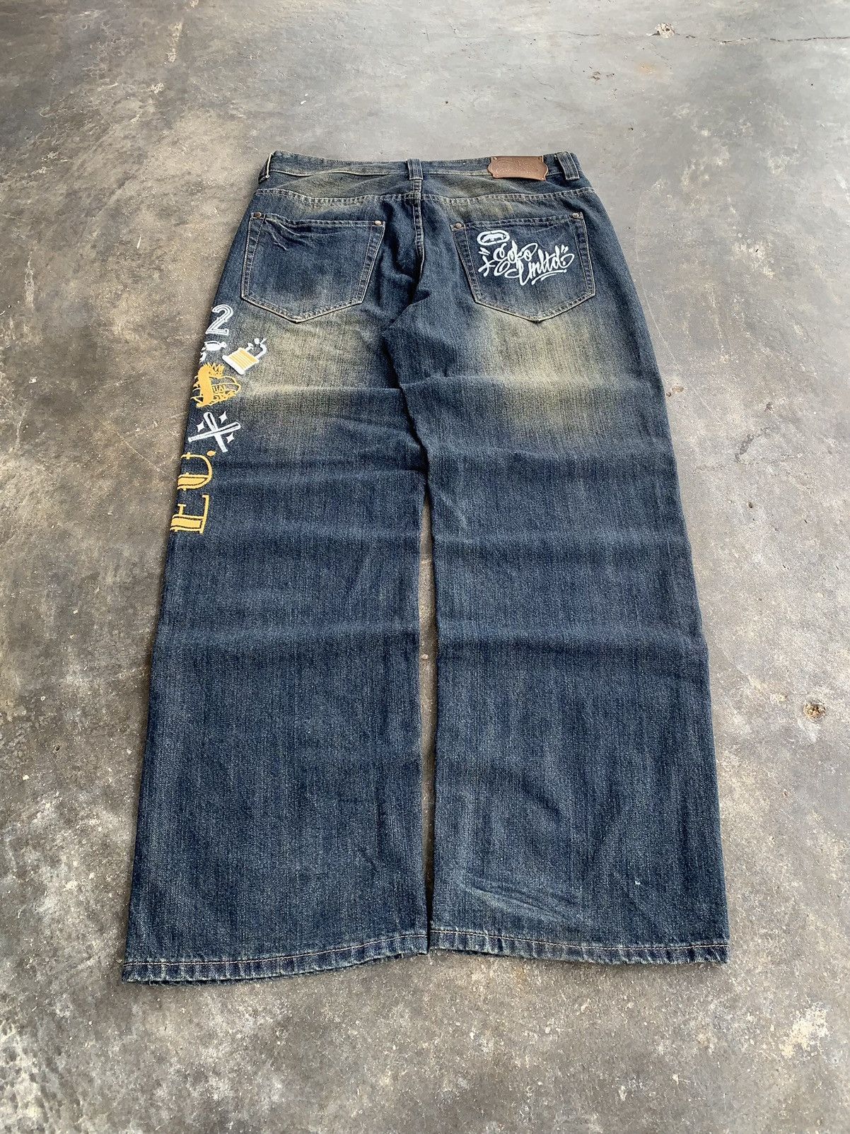 Ecko Unltd. Vintage Ecko Unltd Baggy Jeans Embroidery Logo Size US 36 / EU 52 - 5 Thumbnail