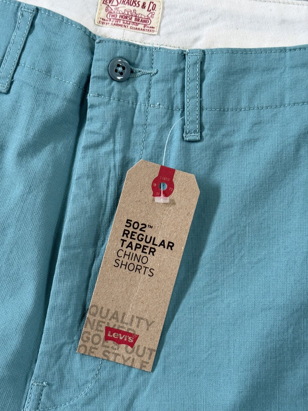 Levi's Men's Levi's 502 Regular Taper Fit Light Blue Shorts Size 36 Size US 36 / EU 52 - 3 Thumbnail