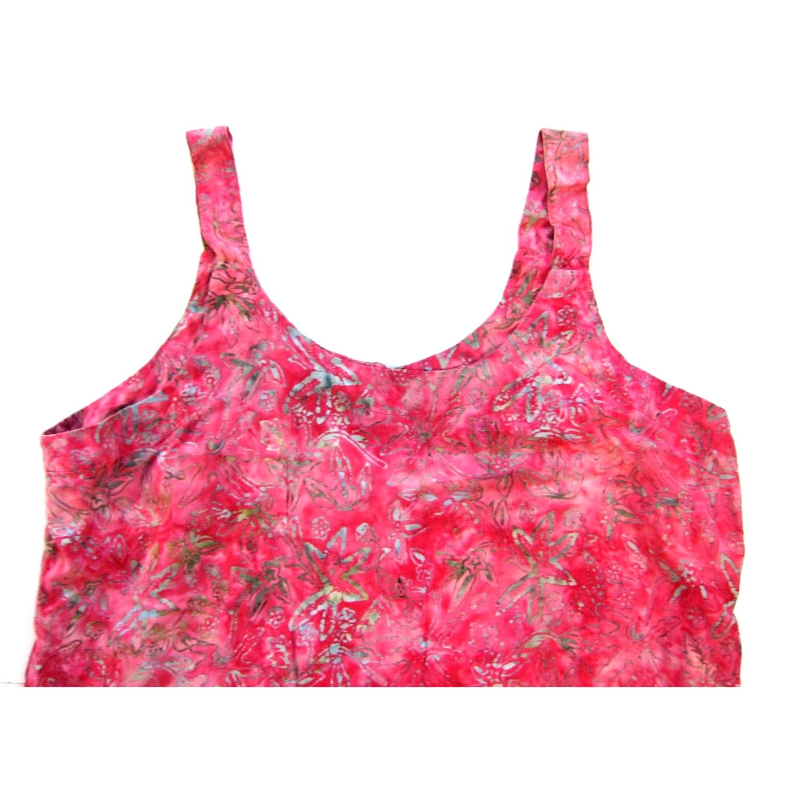 Vintage VINTAGE Joan Harrison 100% Rayon Pink Blue Floral Casual Tank Sun Dress Woman XL Size XL / US 12-14 / IT 48-50 - 4 Thumbnail