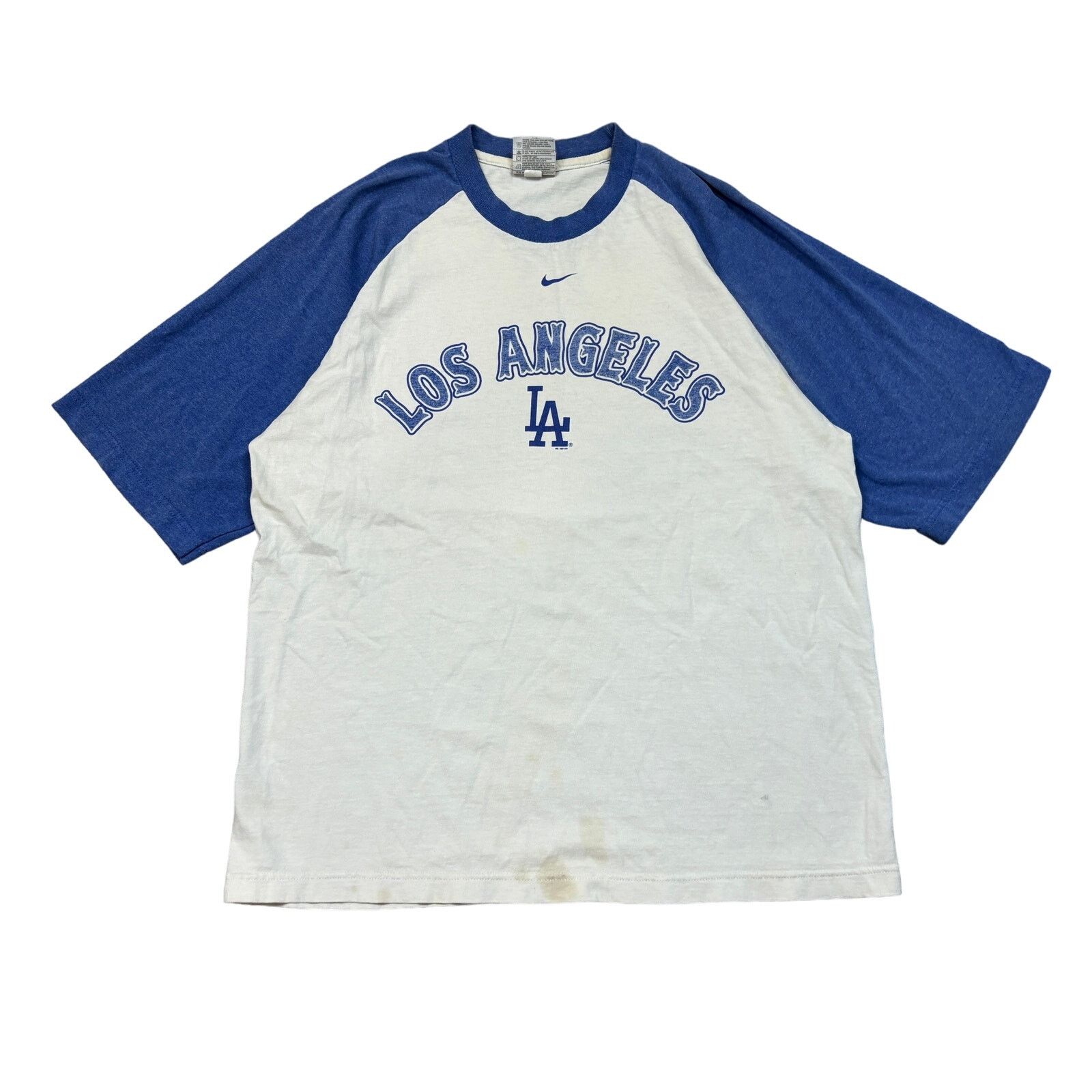 MLB × Nike × Vintage VTG Y2K Nike Team LA Dodgers Raglan Baseball Shirt Large Size US L / EU 52-54 / 3 - 1 Thumbnail