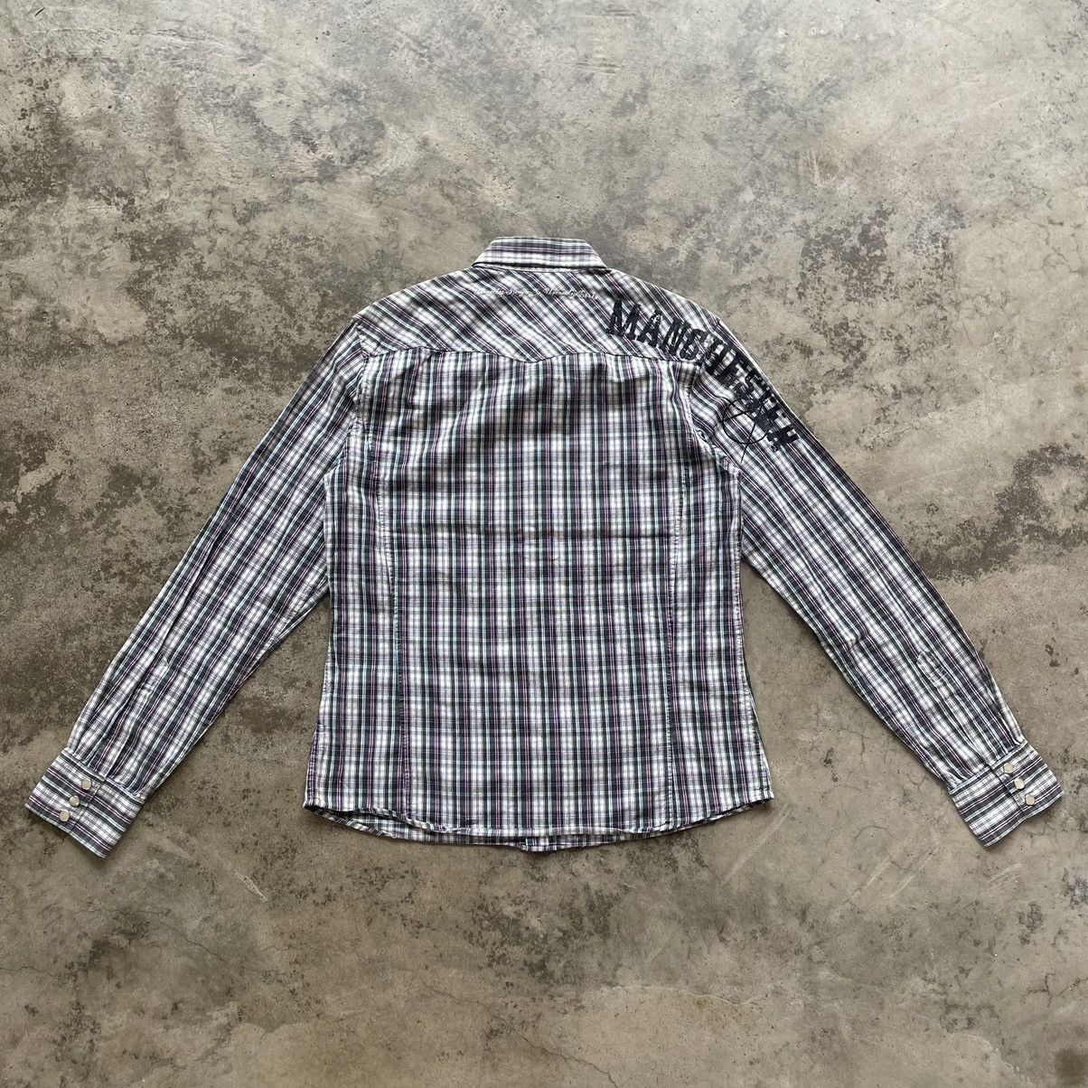 Japanese Brand × PPFM × Vintage 🔥🔥🇯🇵PPFM Anarchy Manchester Checkerd Western Buttons Shirts Size US M / EU 48-50 / 2 - 4 Thumbnail