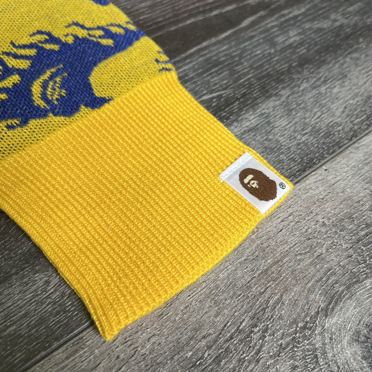 Bape NEW A Bathing Ape Bape Flame Head Pattern Knit Sweater 2018 Size US XL / EU 56 / 4 - 6 Thumbnail