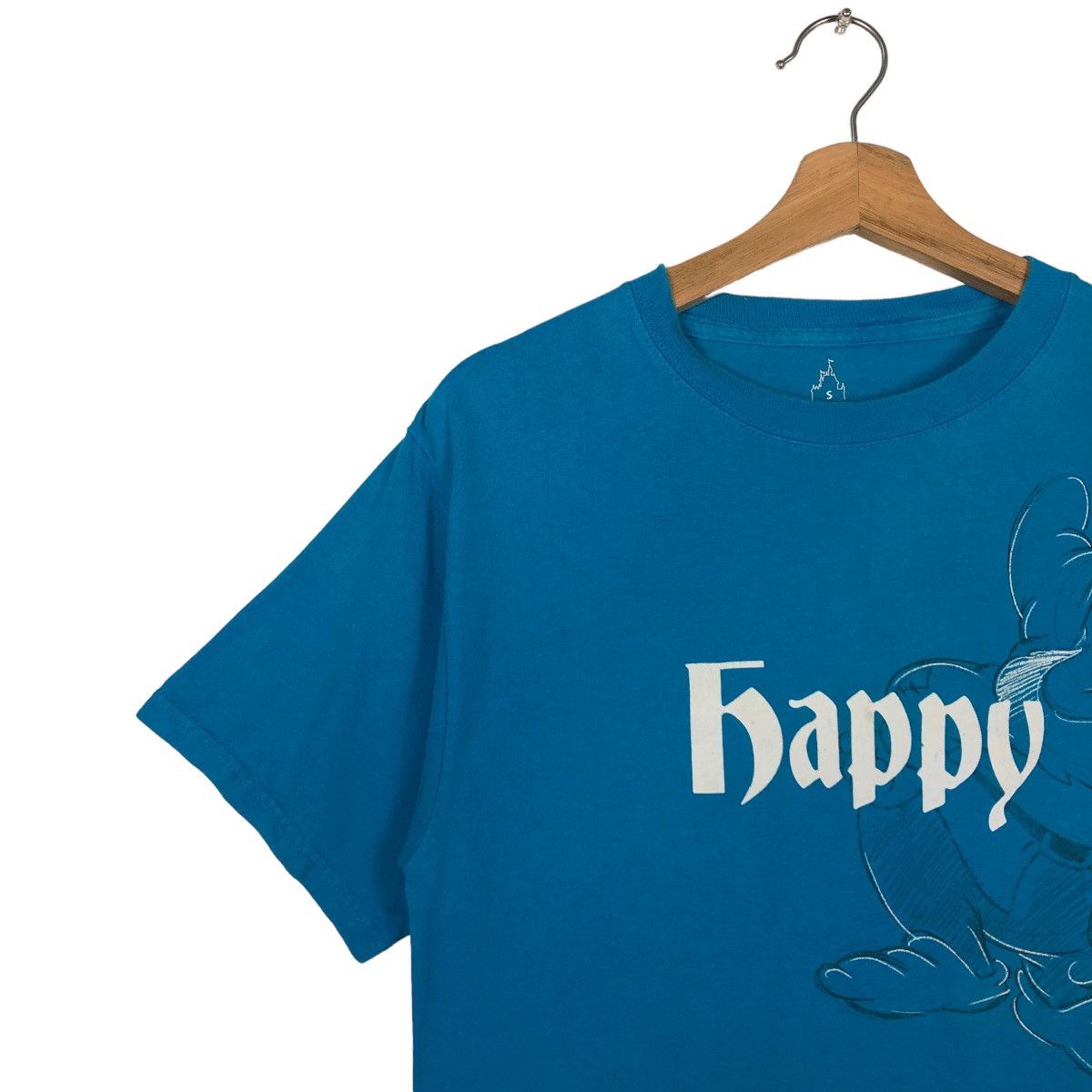 Disney 🔥90’s Vintage Disney Happy T-Shirt Big Logo Size US S / EU 44-46 / 1 - 7 Thumbnail