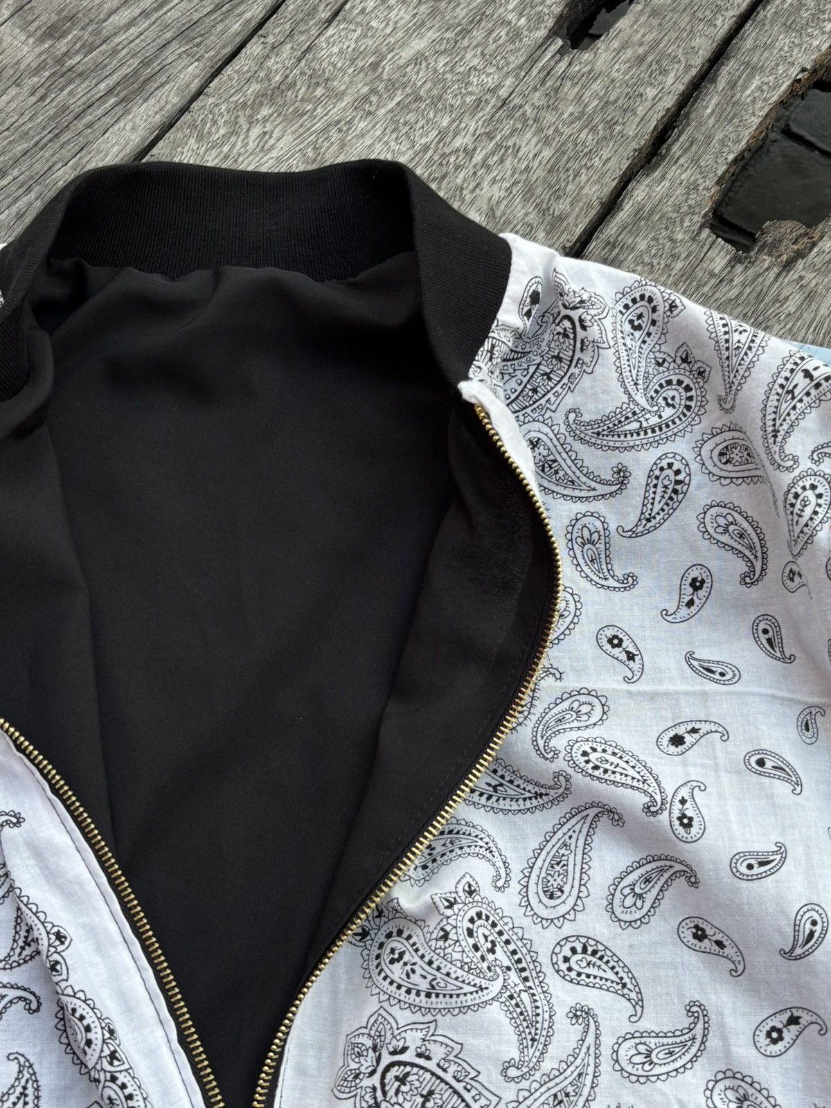 Handmade Bandana White Custom Made Jacket Size US L / EU 52-54 / 3 - 7 Thumbnail