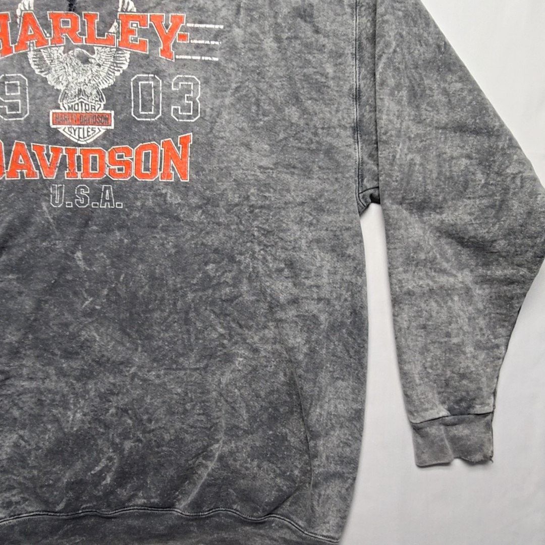 Harley Davidson Harley Davidson Sweatshirt Acid Wash Graphic Gray XL Size US XL / EU 56 / 4 - 5 Thumbnail