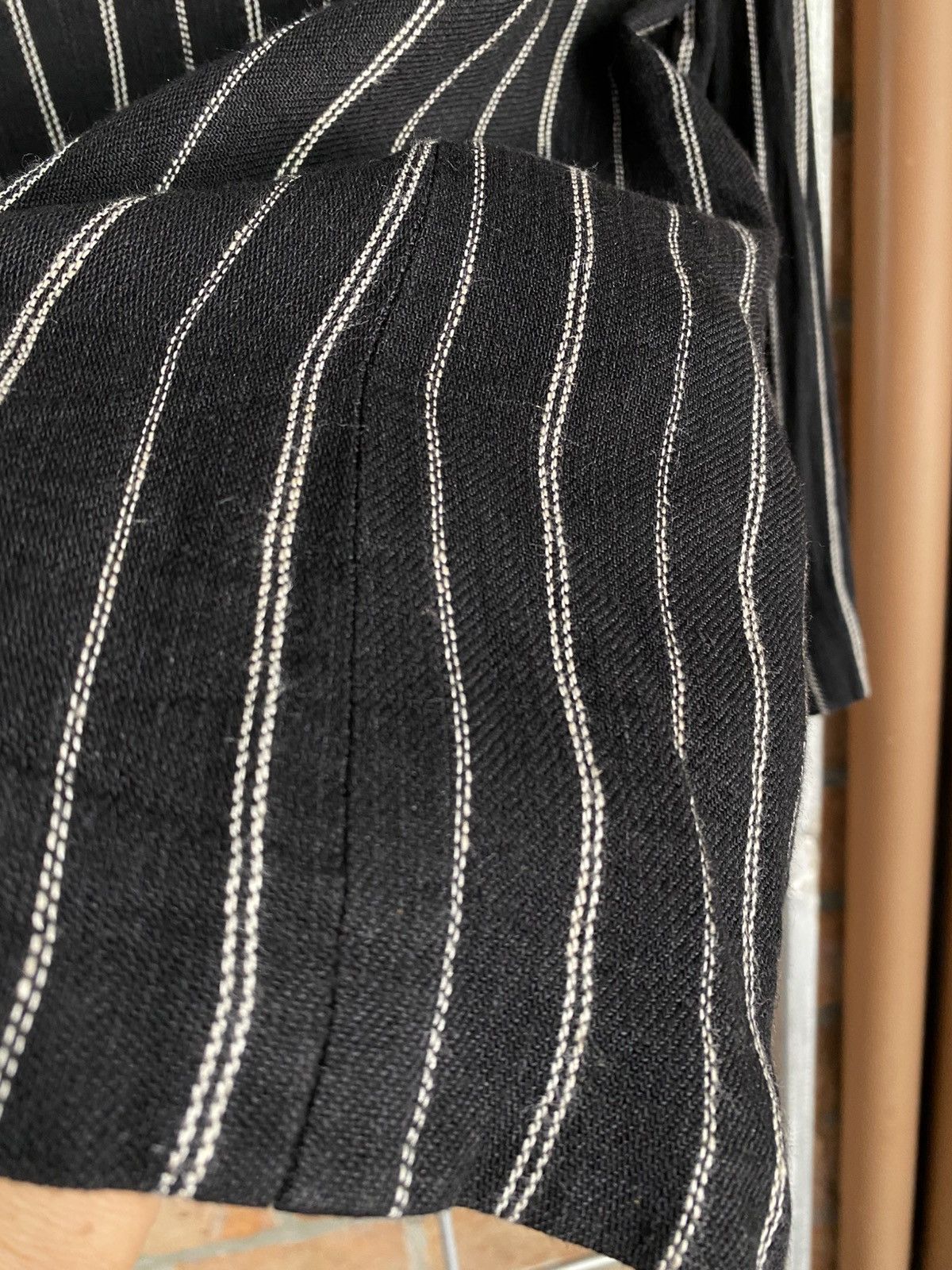 Japanese Brand Pinstripe V-neck Blazer Size XS / US 0-2 / IT 36-38 - 5 Thumbnail