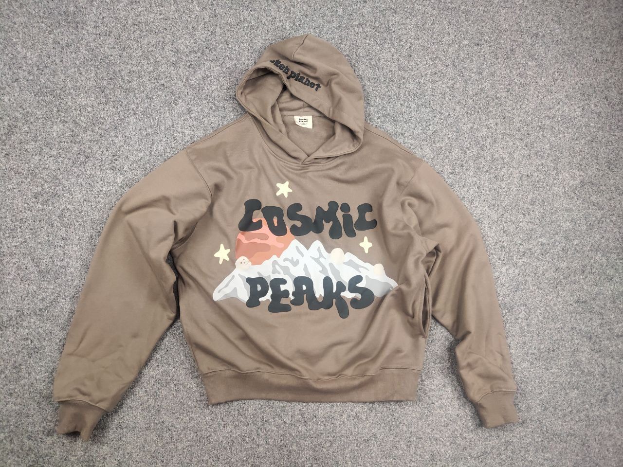 Broken Planet Broken Planet Cosmic Peaks Logo Brown Oversized hoodie Size US M / EU 48-50 / 2 - 8 Thumbnail
