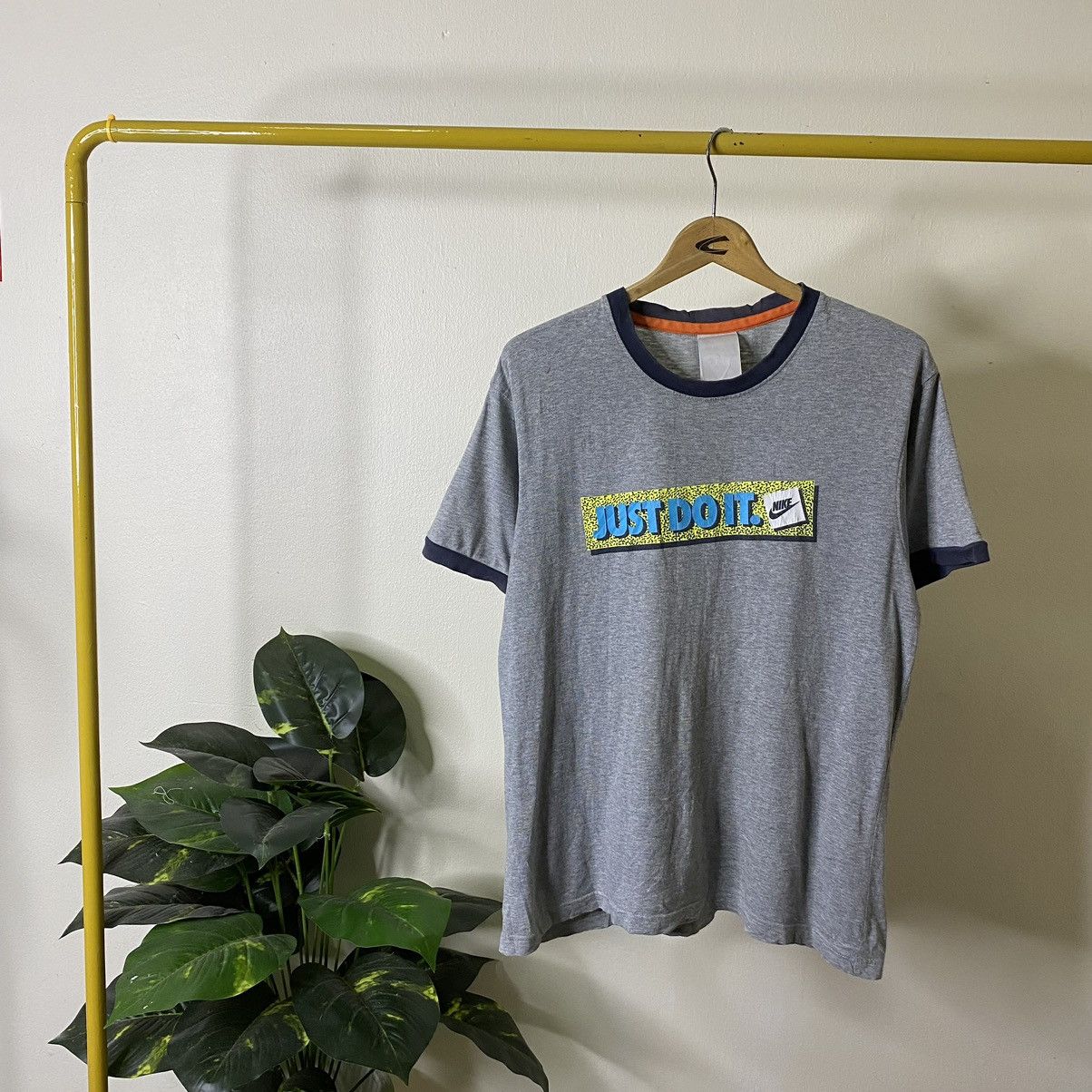 Nike × Vintage Vintage 2000s Nike Just Do It JDI Box Logo Ringer Tee Size US M / EU 48-50 / 2 - 1 Thumbnail