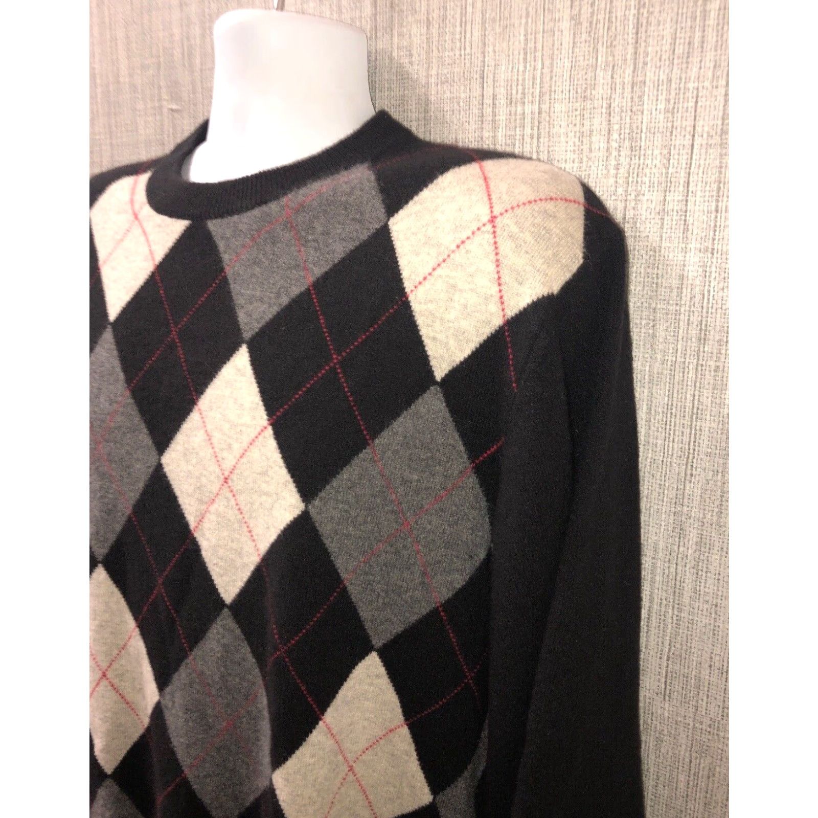 Vintage Lynon Mens Gray Crewneck Cashmere Sweater Size 56 Size US XL / EU 56 / 4 - 2 Thumbnail