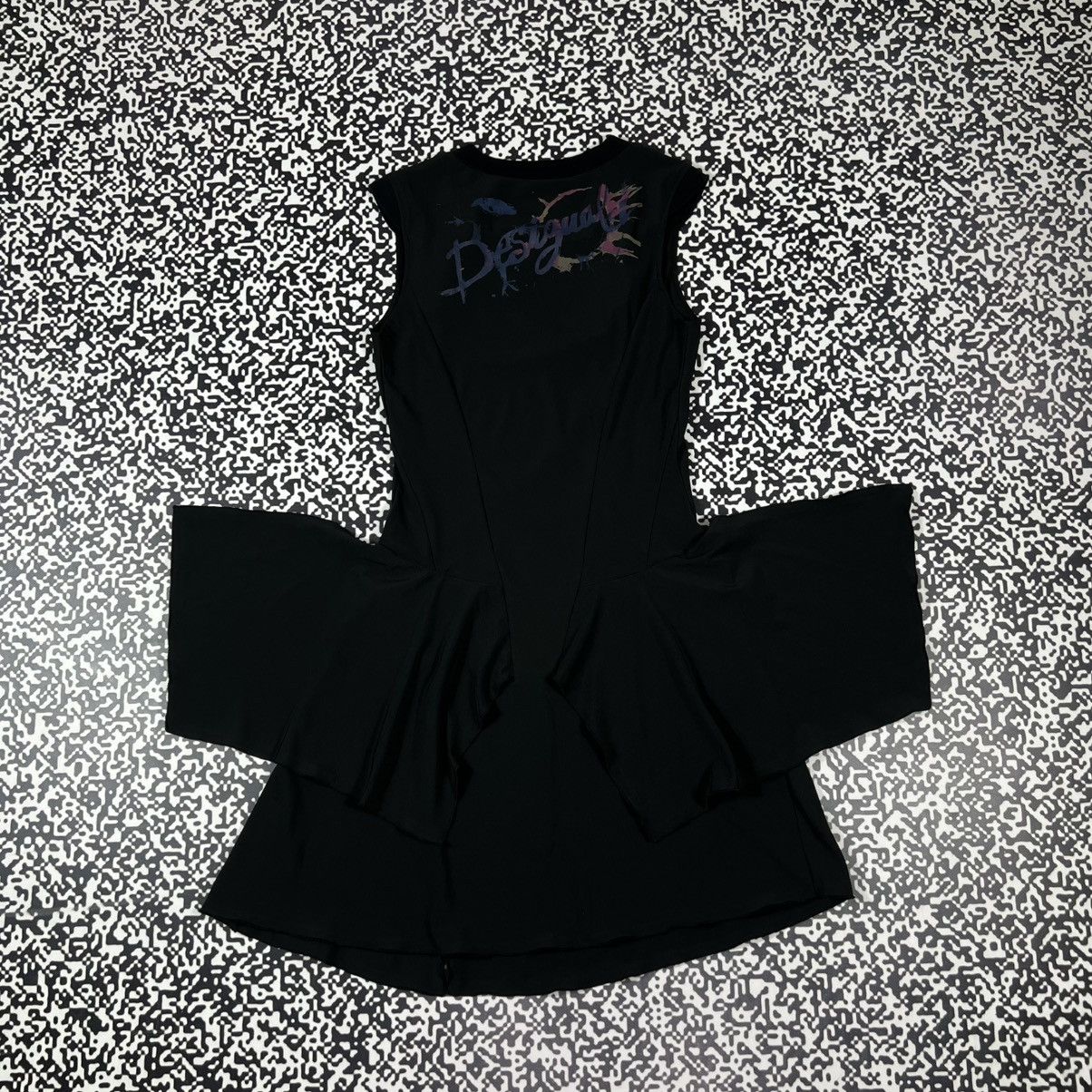 Desigual Vintage Y2K Desigual Painted Abstract Print Flared Dress Size M / US 6-8 / IT 42-44 - 6 Thumbnail