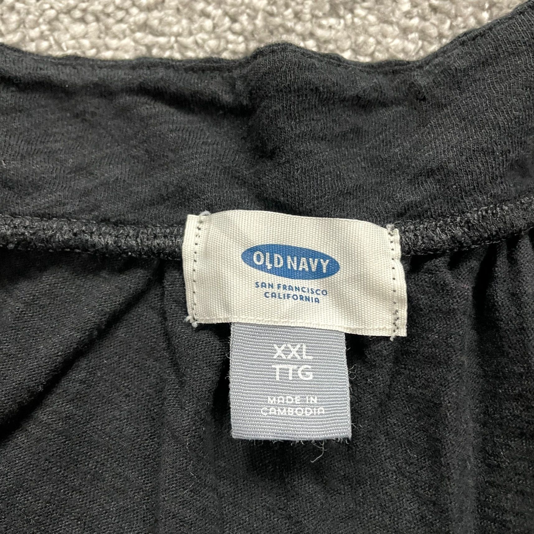 Old Navy Old Navy Blouse Women XL Black Long Sleeve Tunic Square Neck Embroidered Cotton Size XL / US 12-14 / IT 48-50 - 4 Thumbnail