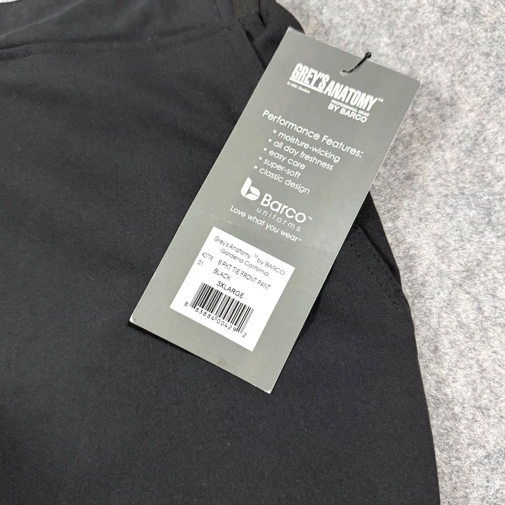 Vintage Grey's Anatomy Signature Scrub Pant Women's 3XL Black Pants 3XL Womens Grey's Anatomy Signature Scrub Pant Black Size 40" / US 18 - 7 Thumbnail