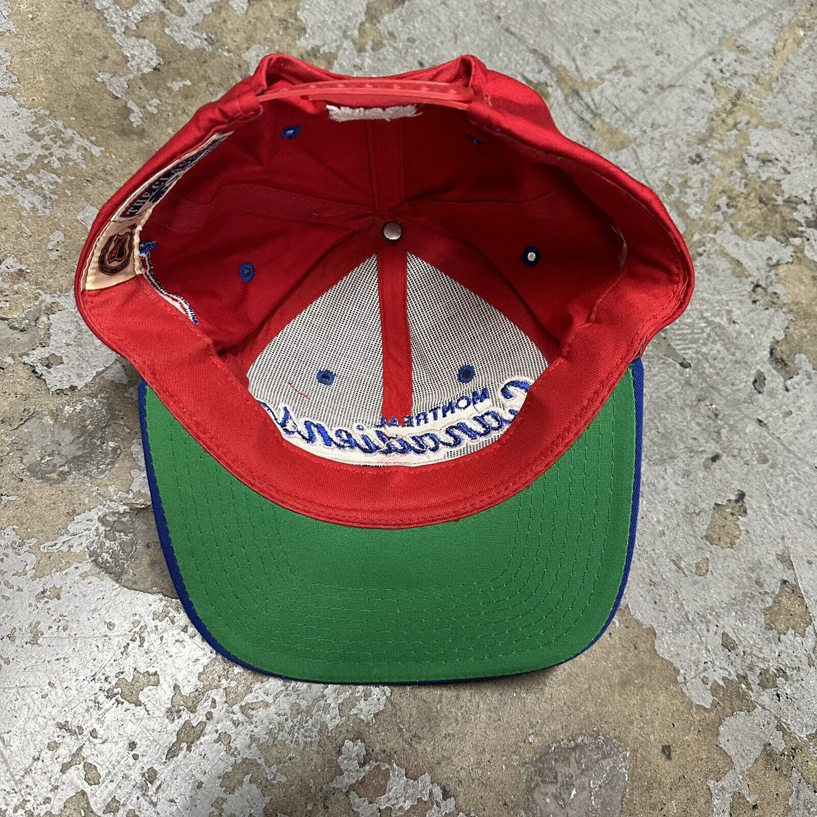 NHL × Starter × Vintage Vintage Starter Montreal Canadiens Script Snapback Hat Size ONE SIZE - 4 Thumbnail