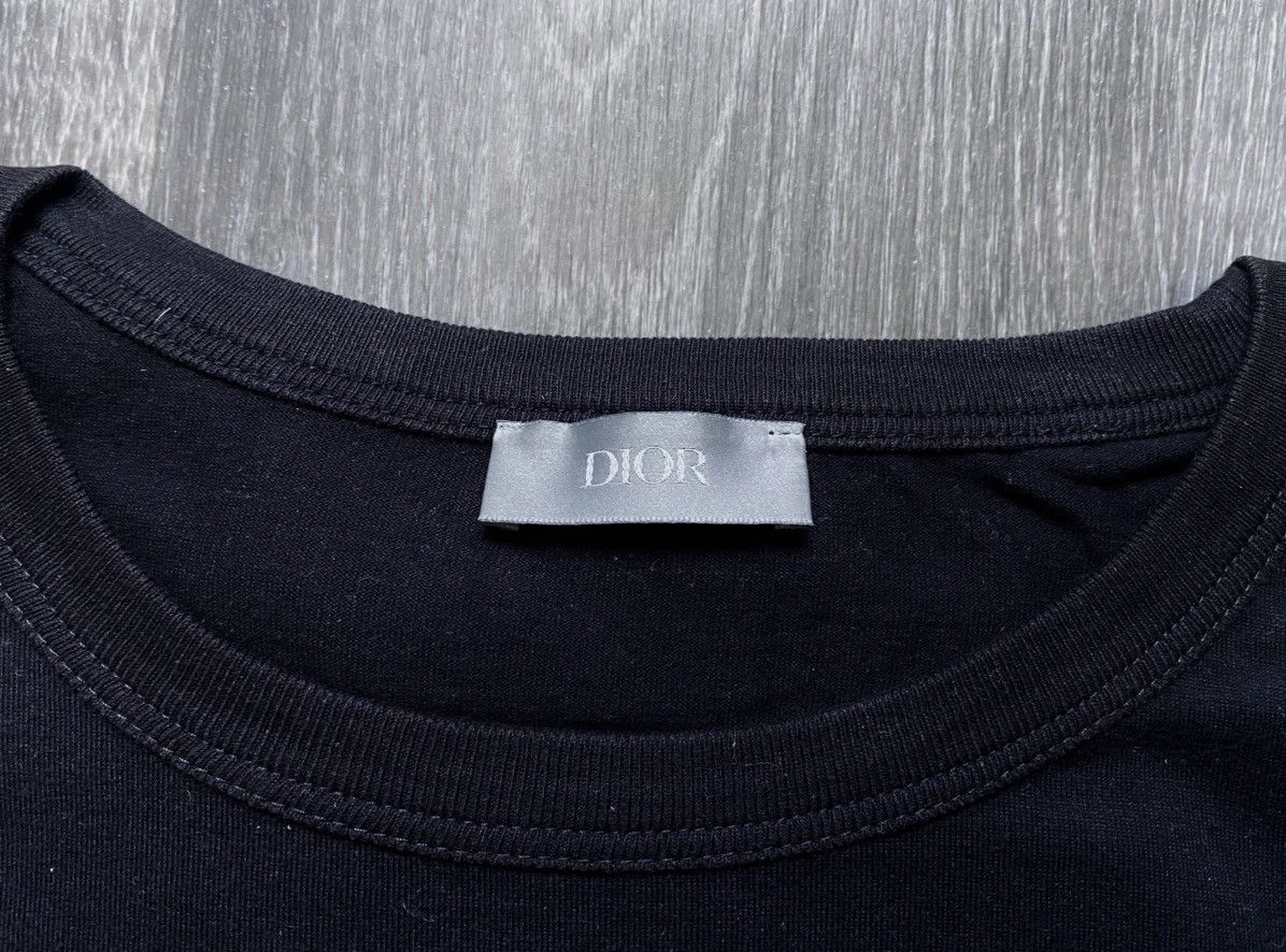 Dior Christian Dior Embroidered CD Icon Logo Black Cotton T-shirt Size US L / EU 52-54 / 3 - 10 Thumbnail