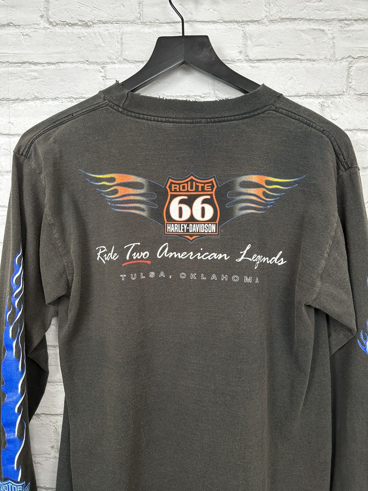Harley Davidson (S) SICK THRASHED FADED Harley Davidson Long Sleeve T Shirt Size US S / EU 44-46 / 1 - 13 Thumbnail