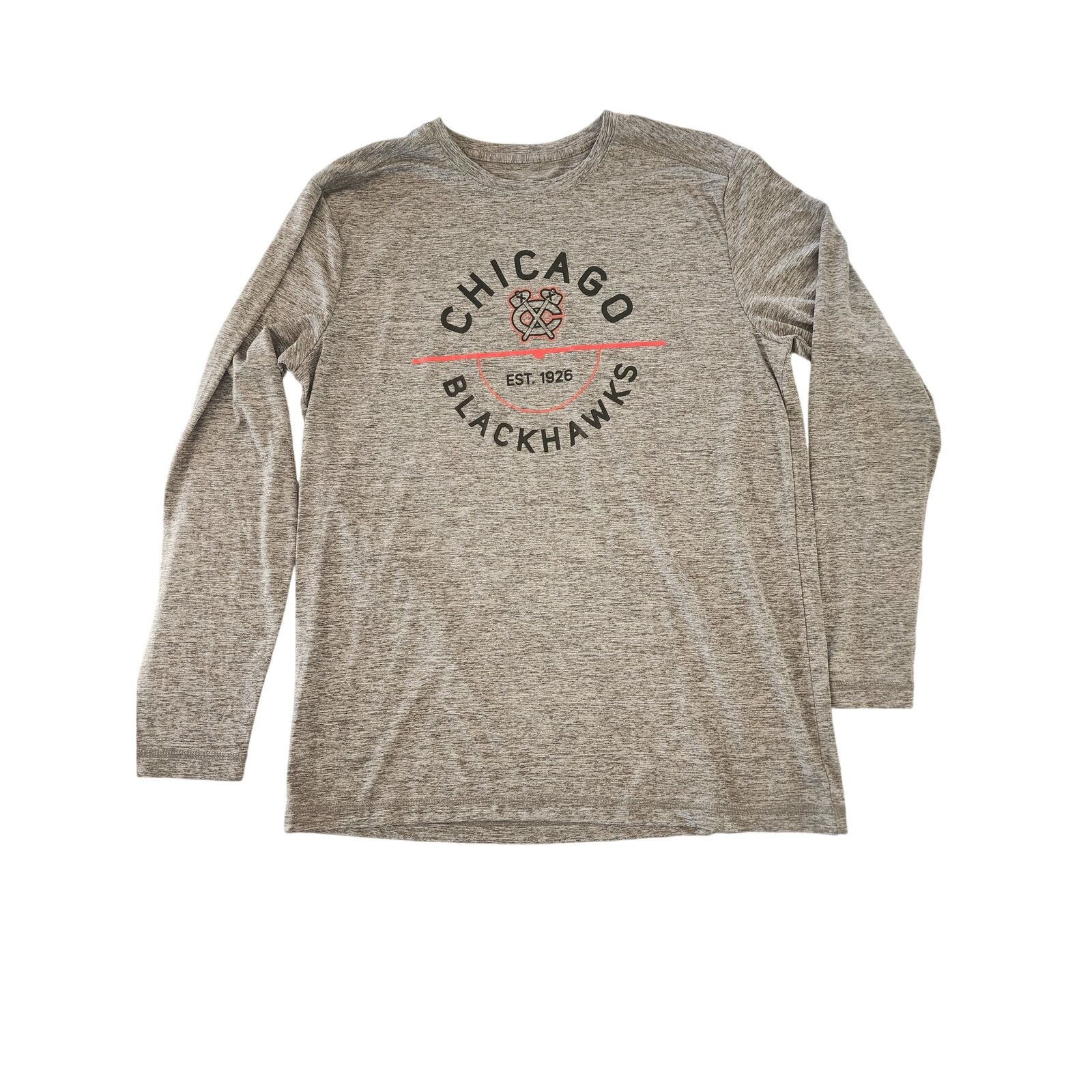 NHL Chicago Blackhawks Long Sleeve Gray Lightweight Breathable Size US L / EU 52-54 / 3 - 1 Thumbnail