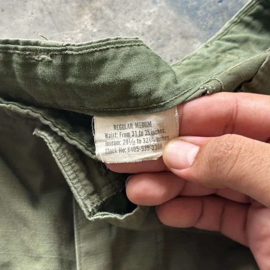 Other Vintage 60s 70s Military Poplin Jungle Combat Cargo Pants Size US 34 / EU 50 - 3 Thumbnail