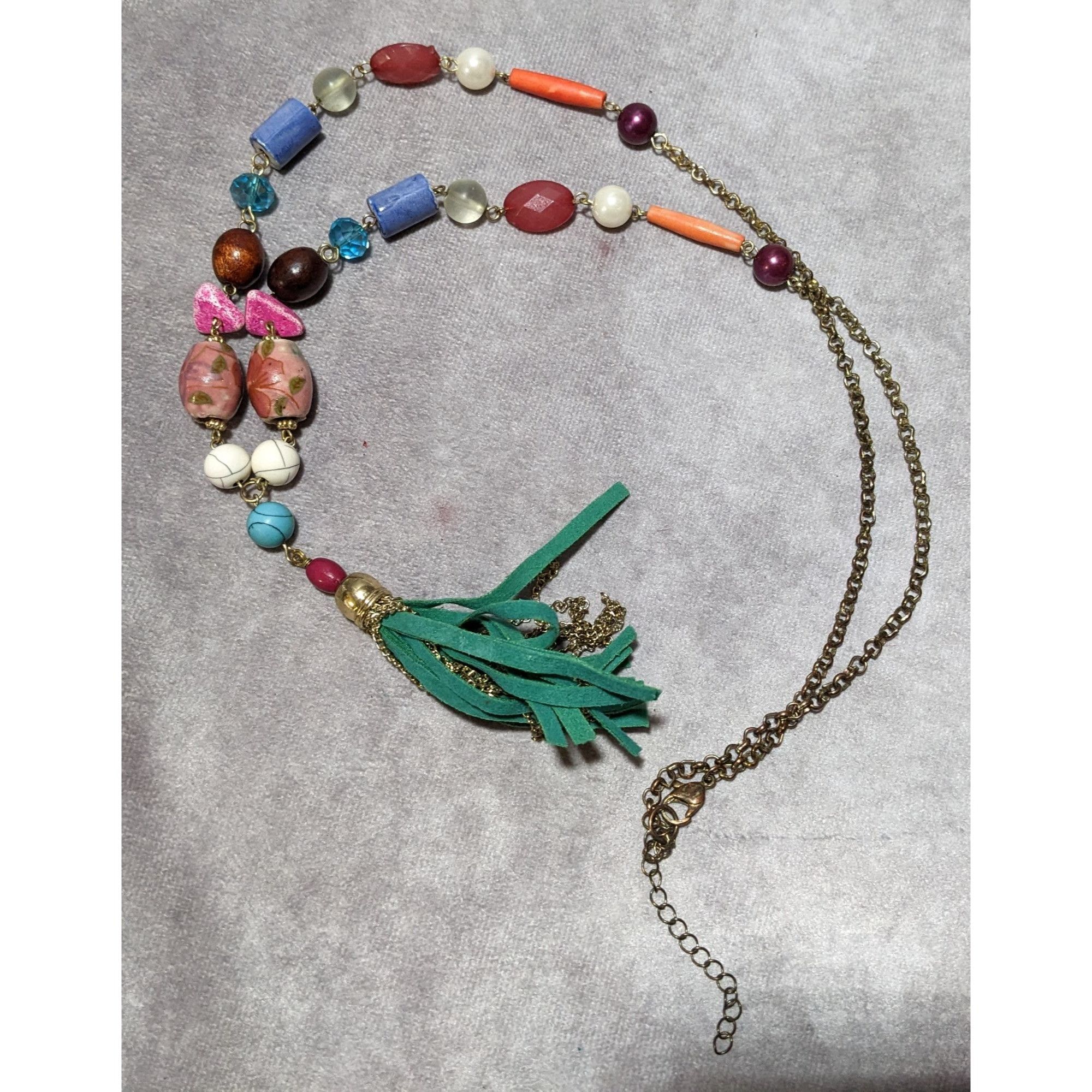 Other Bohemian Rainbow Beaded Tassel Necklace Size ONE SIZE - 10 Thumbnail