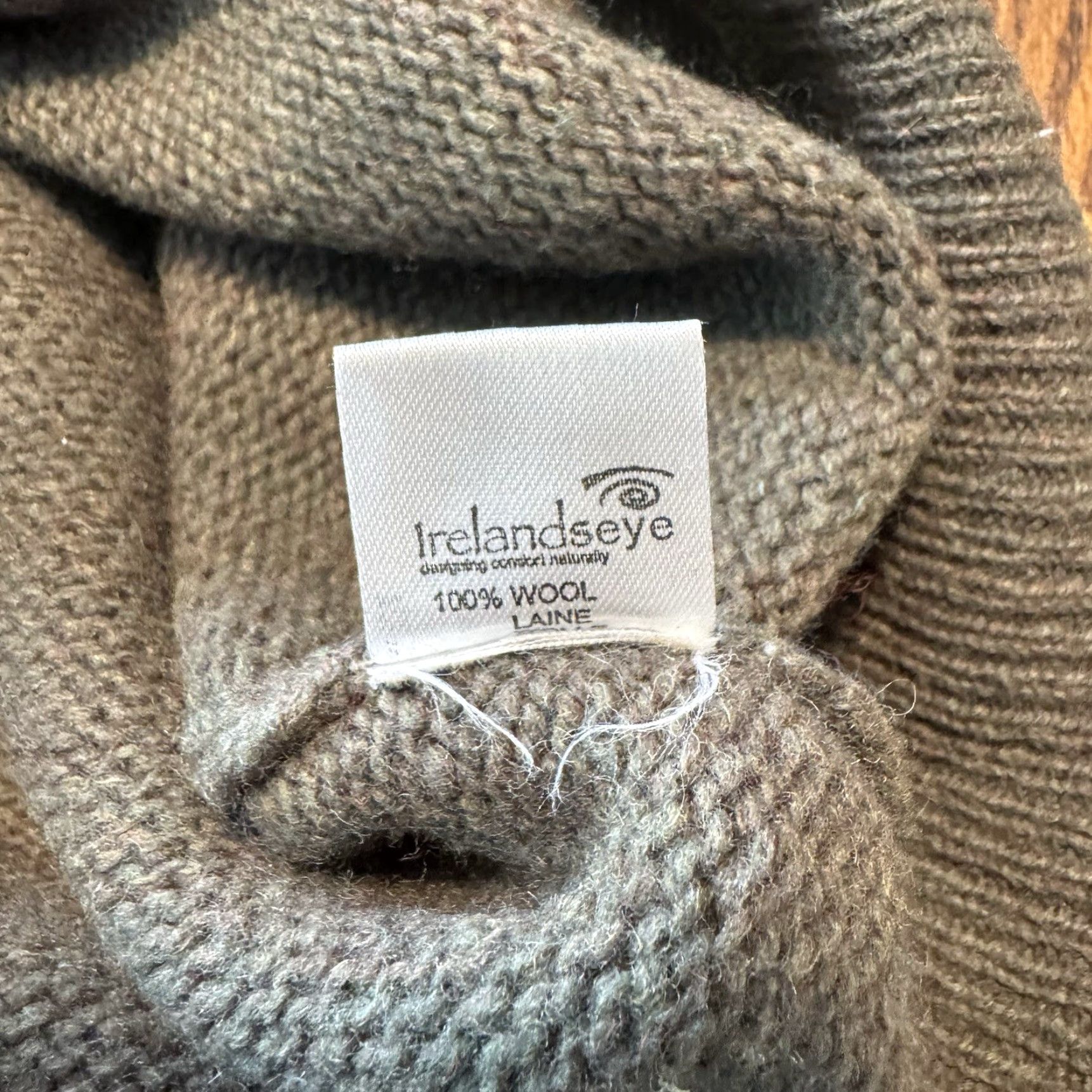 Vintage VINTAGE Irelands Eye Sweater Mens Medium Green Wool Pullover 1/4 Zip Ribbed Heavy Thick Knit Mock Neck 1/4 Zip Wool Size US M / EU 48-50 / 2 - 6 Thumbnail