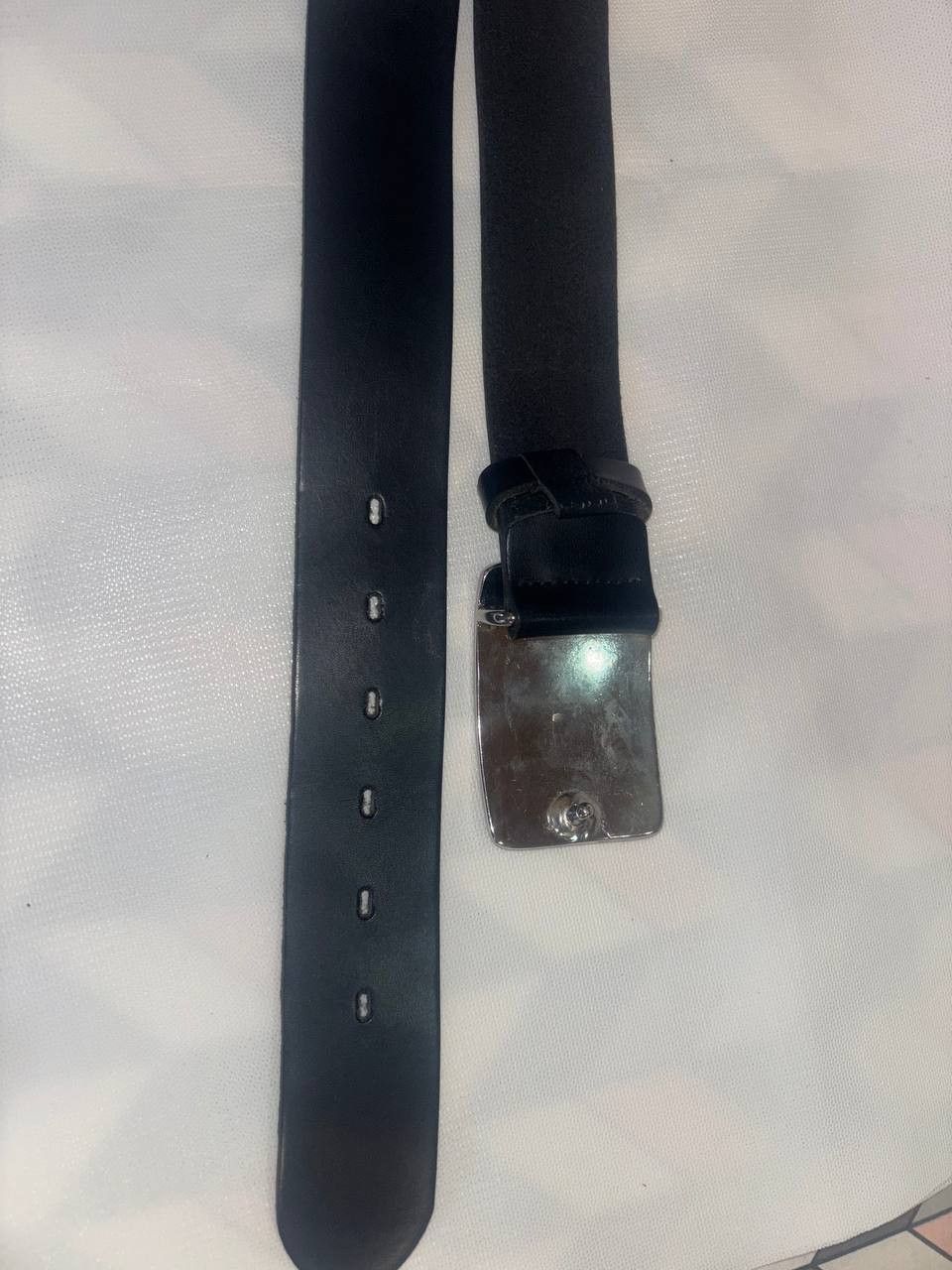 Vintage Vintage belt JONES stylish, luxurious, leather black belt Size ONE SIZE - 7 Thumbnail