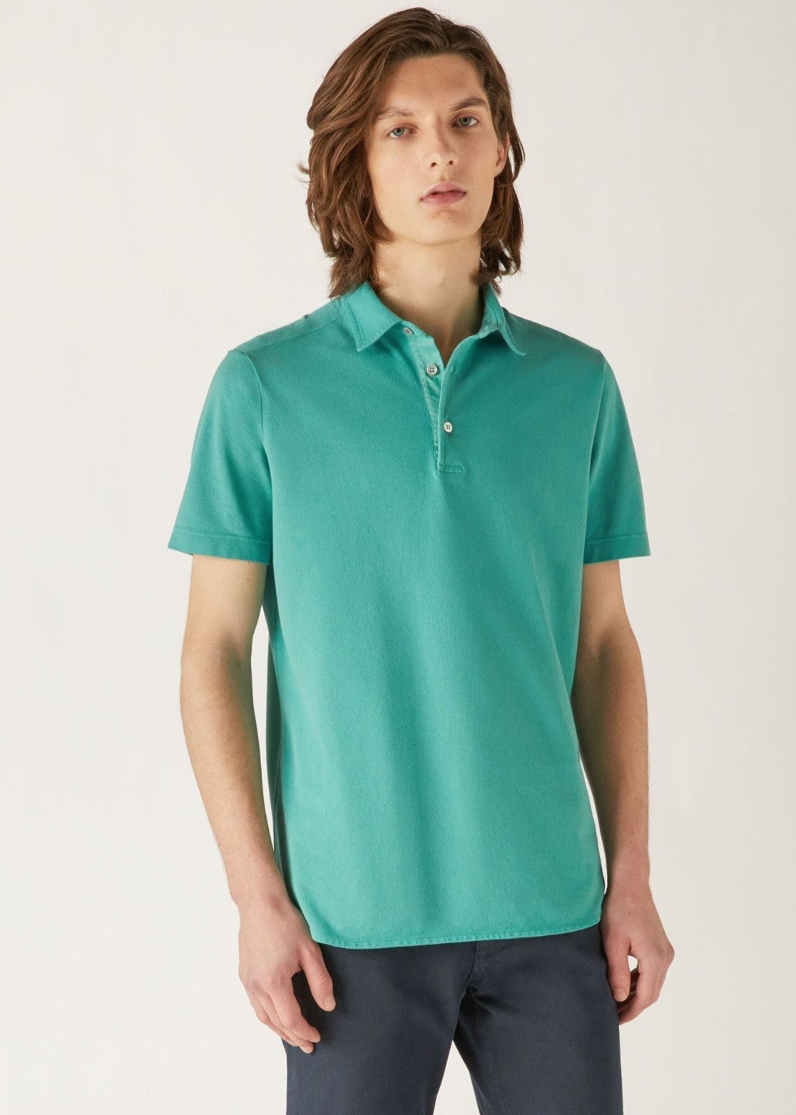 Loro Piana o1srvl11e0924 Polo Shirt in Sea Green Size US L / EU 52-54 / 3 - 1 Thumbnail