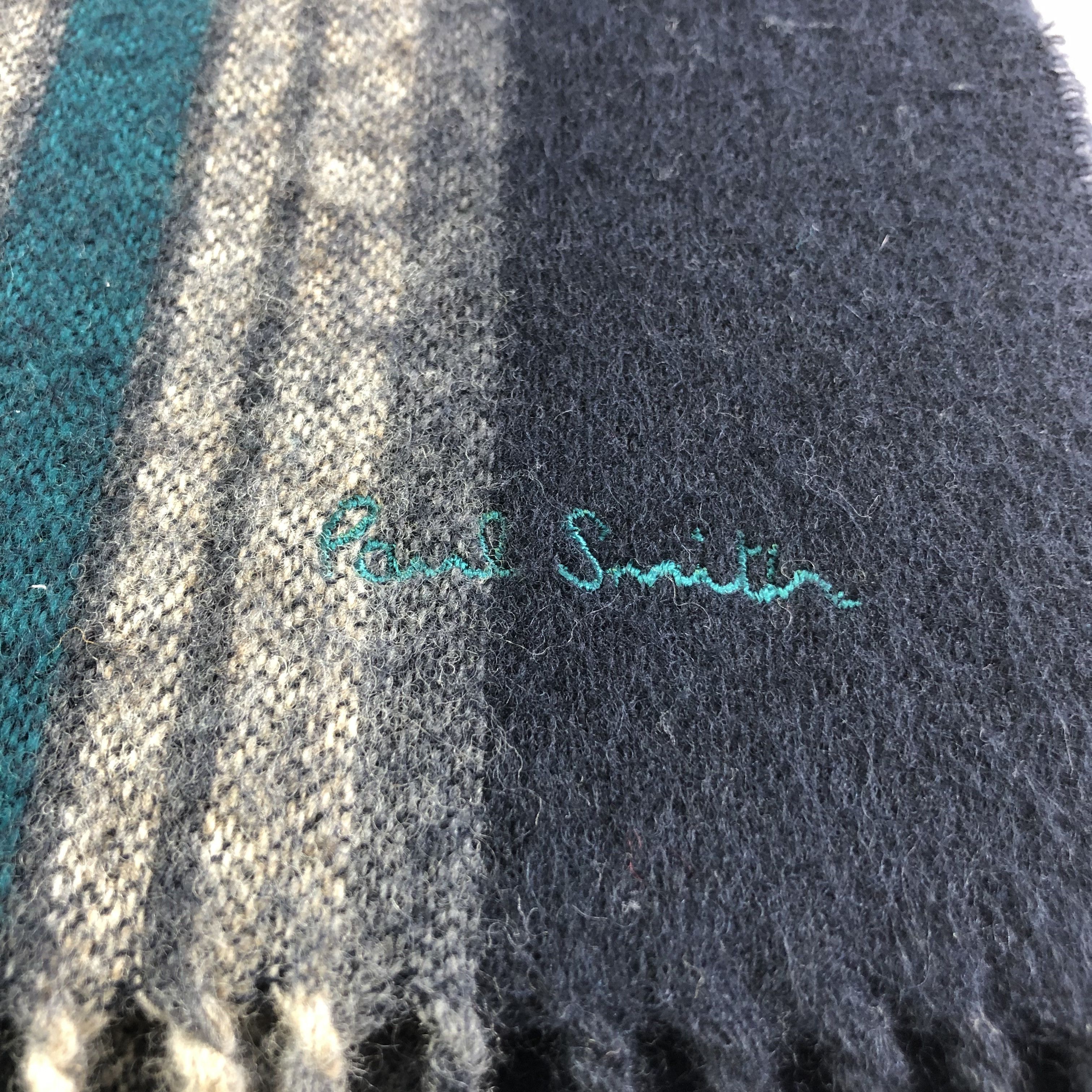 Paul Smith Paul Smith Stripes Wool Scarf Muffler V1664 Size ONE SIZE - 4 Thumbnail
