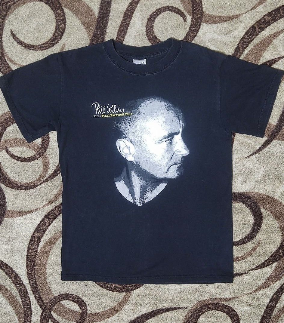 Gildan Vintage 2004 Phil Collins First Final Farewell Tour T-Shirt Size US XS / EU 42 / 0 - 1 Thumbnail