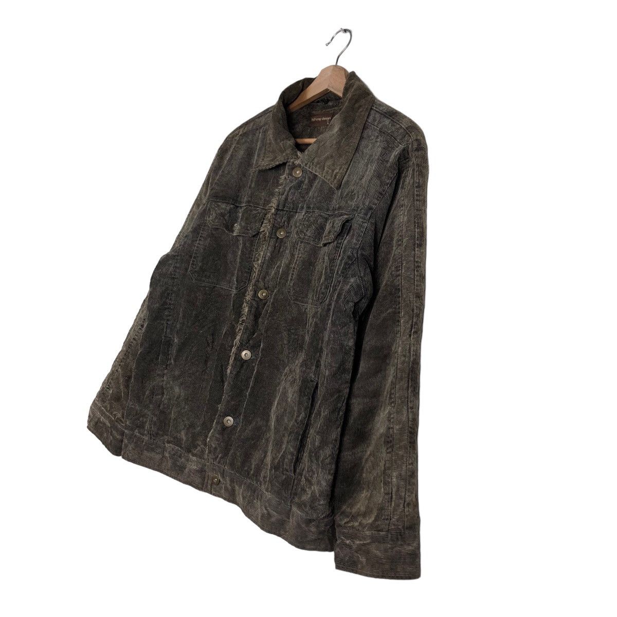 Hysteric Glamour Corduroy Trucker Jacket Hill Crop Shearling Mink Fur Lining Size US L / EU 52-54 / 3 - 2 Thumbnail