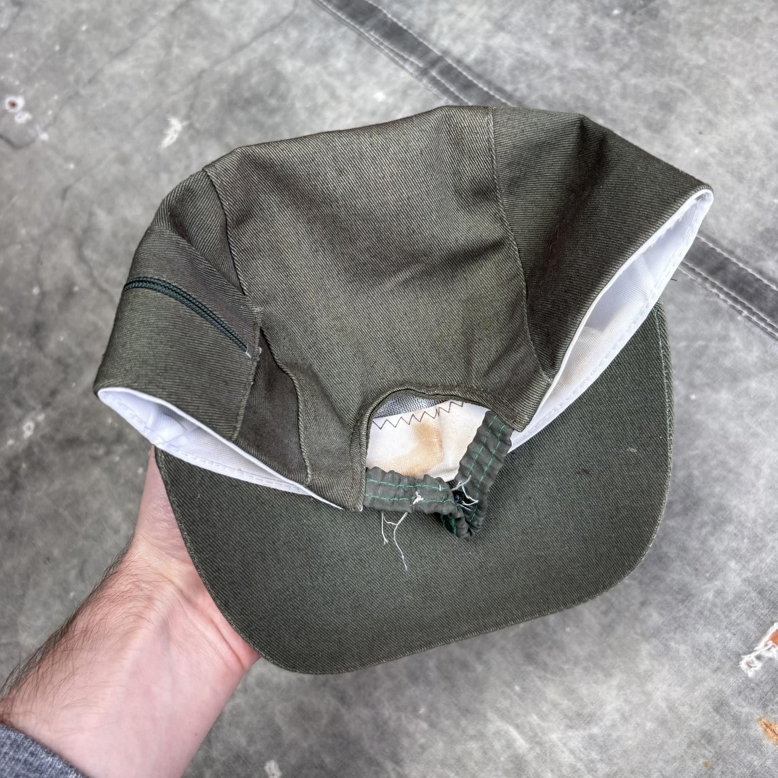 Vintage Vintage 80s Olive Düsseldorf Germany Garden Show 5 Panel Hat Size ONE SIZE - 3 Thumbnail