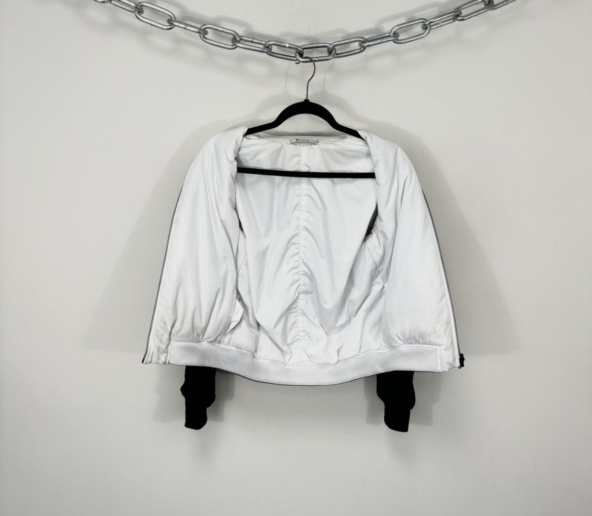 T by Alexander Wang T By Alexander Wang Black/White Luxury Hype Bomber Jacket Size S / US 4 / IT 40 - 2 Thumbnail