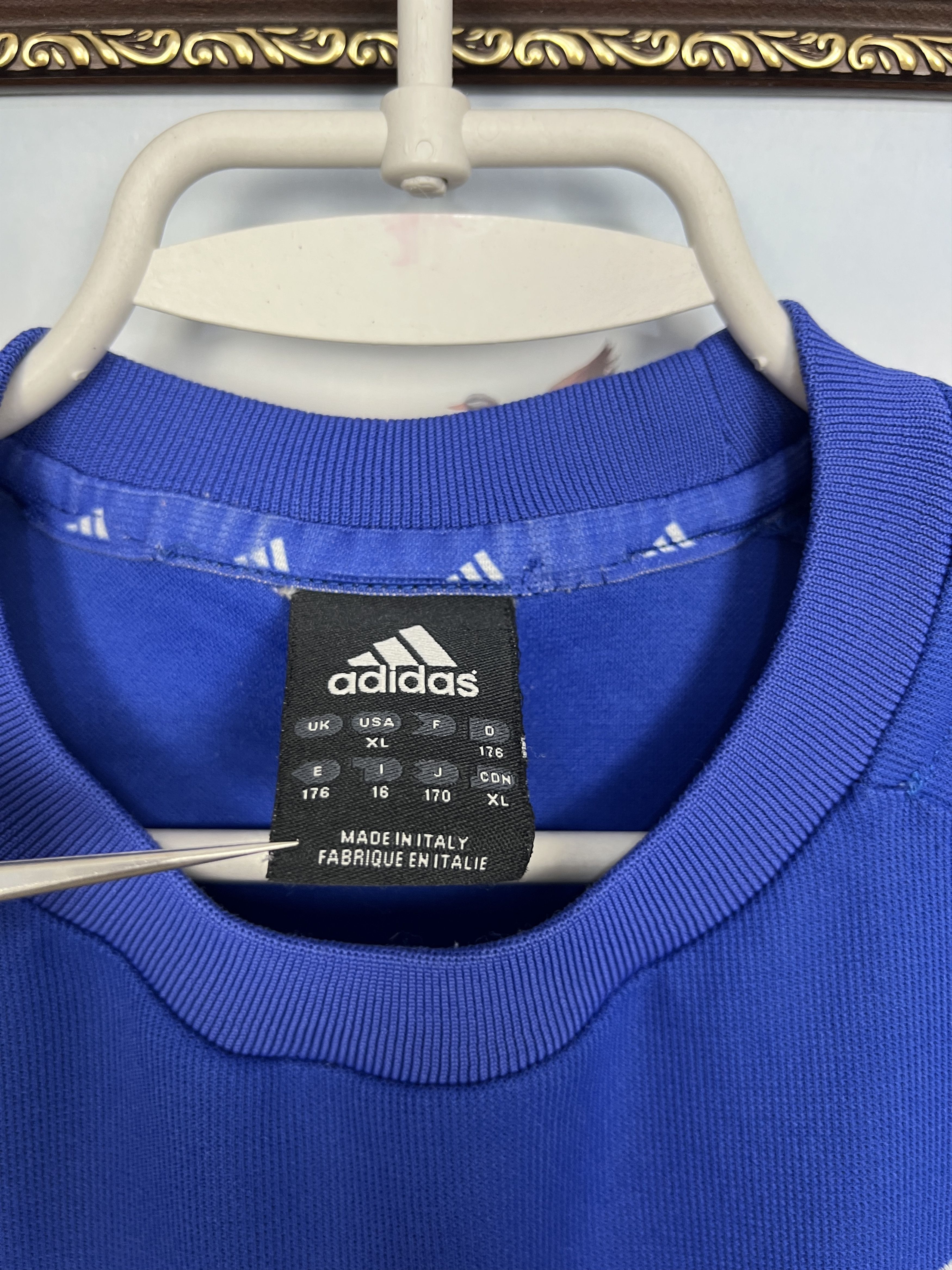 Adidas FC Schalke 04 football shirt 2002 Soccer Adidas Blue Jersey Size US XS / EU 42 / 0 - 6 Thumbnail