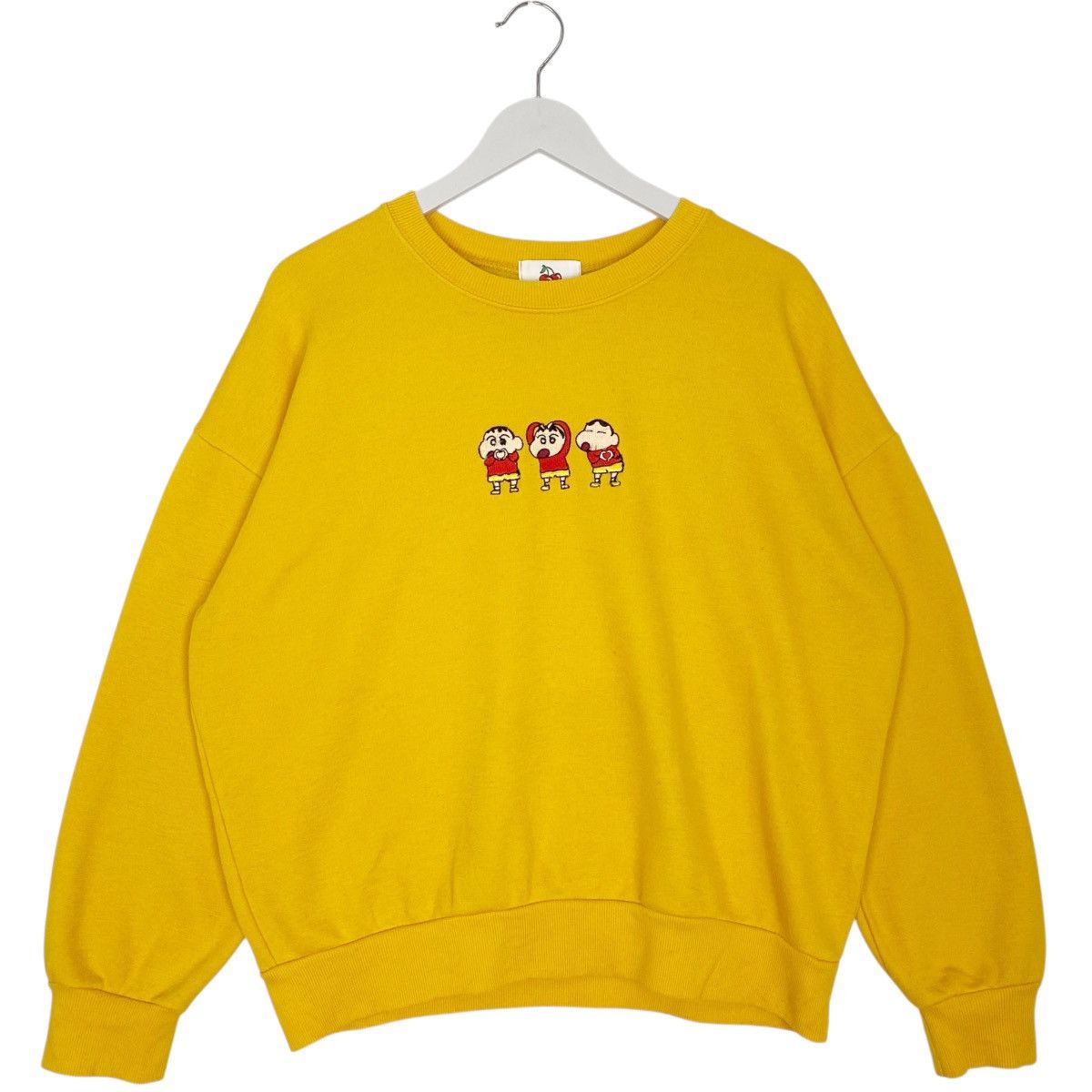 Vintage Vintage Crayon Scin Chan Sweatshirt Logo Yellow Size L Size US L / EU 52-54 / 3 - 1 Thumbnail