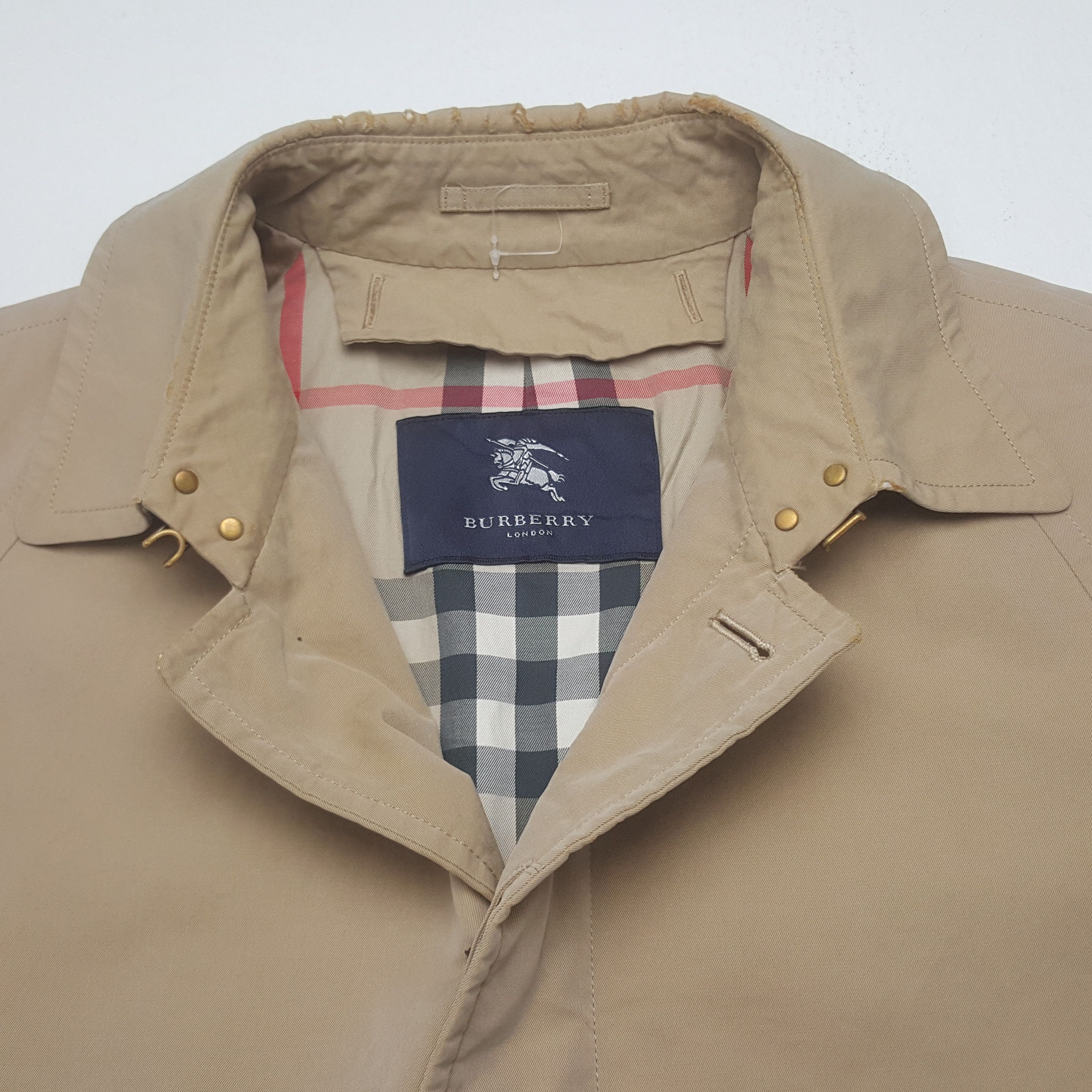 Burberry Vintage Burberry London Nova Check Trench Coat Jacket Size US M / EU 48-50 / 2 - 4 Thumbnail