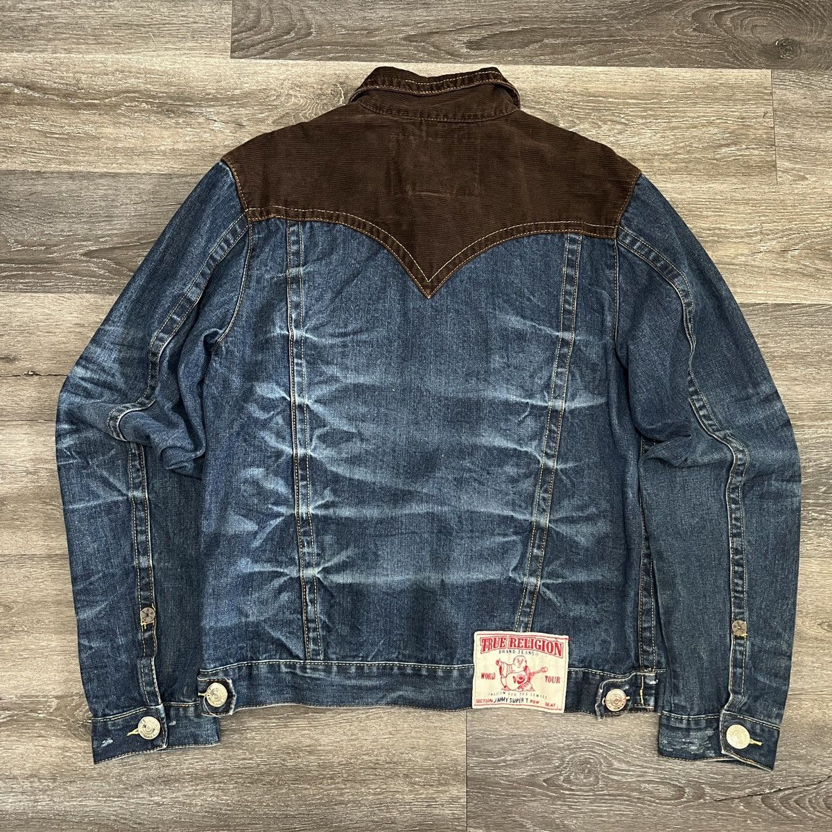 True Religion Rare Vintage Y2K True Religion Half corduroy denim