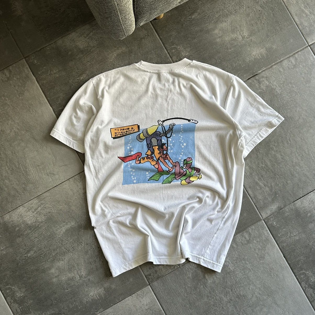 Vintage Vintage Japanese Style Joke Dive Bohol Humor Y2K 00s USA Size US L / EU 52-54 / 3 - 3 Thumbnail