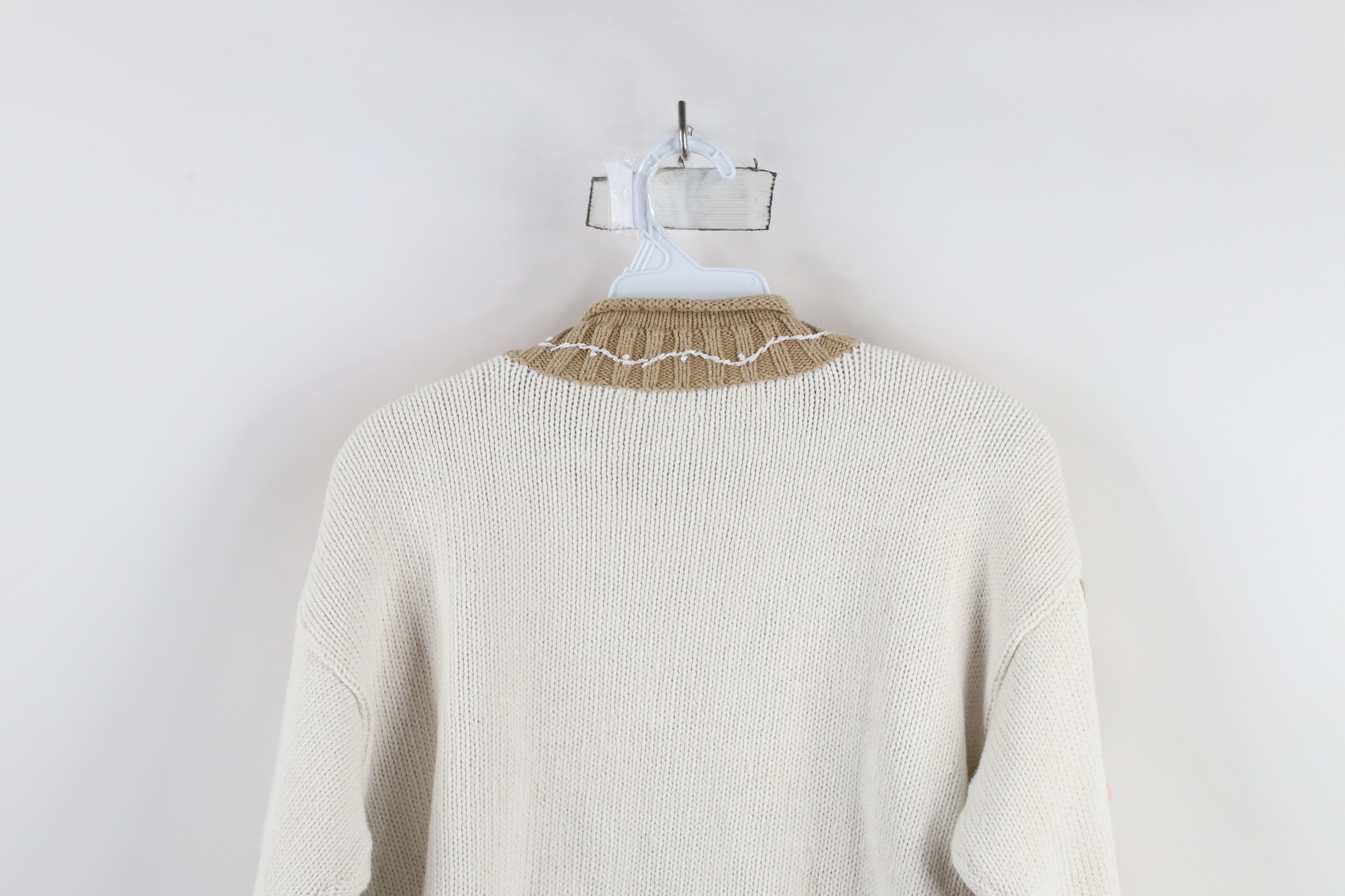 Vintage Vintage 90s Streetwear Flower Marled Knit Mock Neck Sweater Size M / US 6-8 / IT 42-44 - 14 Thumbnail