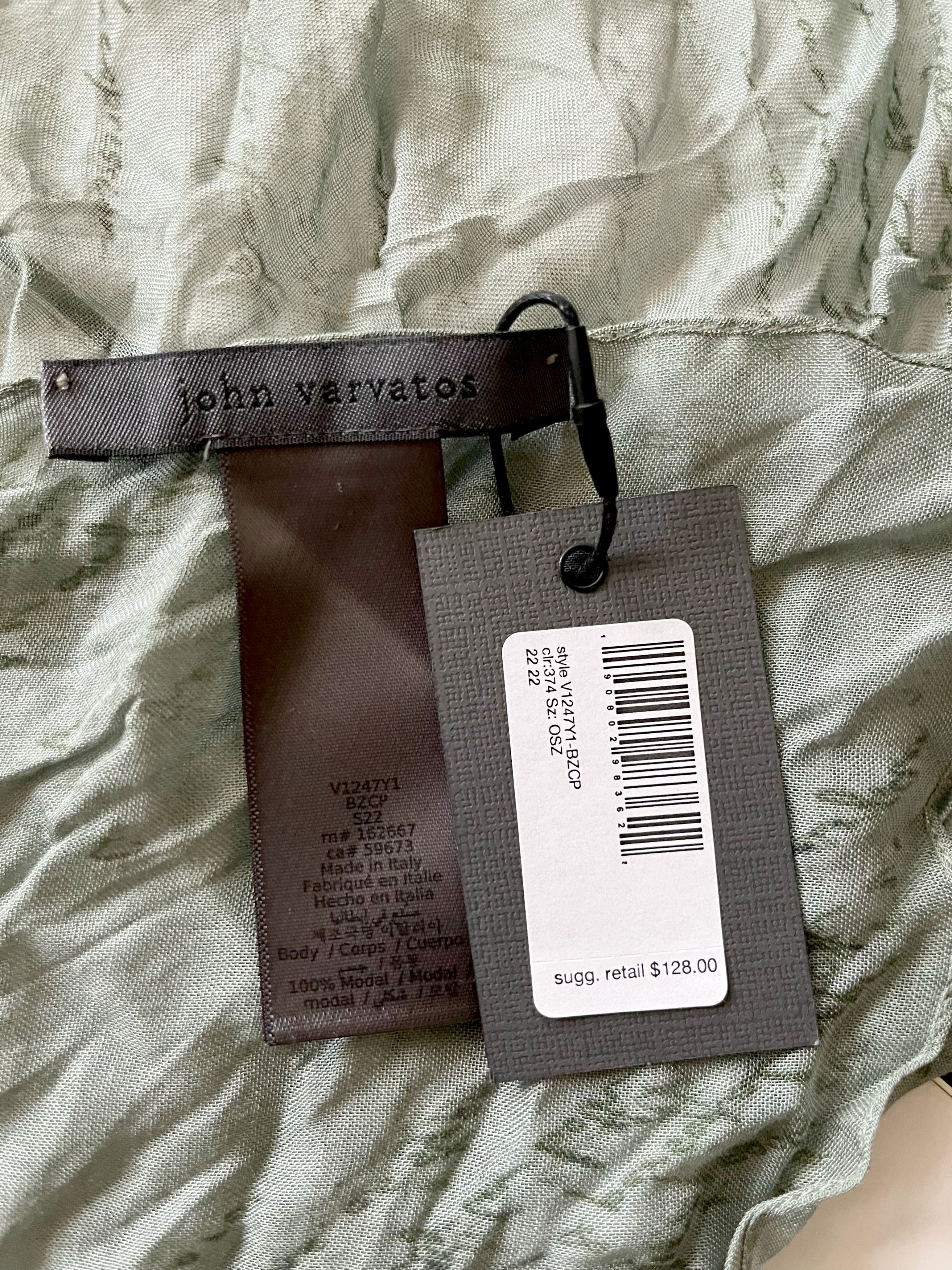 John Varvatos LIGHT SCARF - MADE IN ITALY - JOHN VARVATOS Size ONE SIZE - 3 Thumbnail