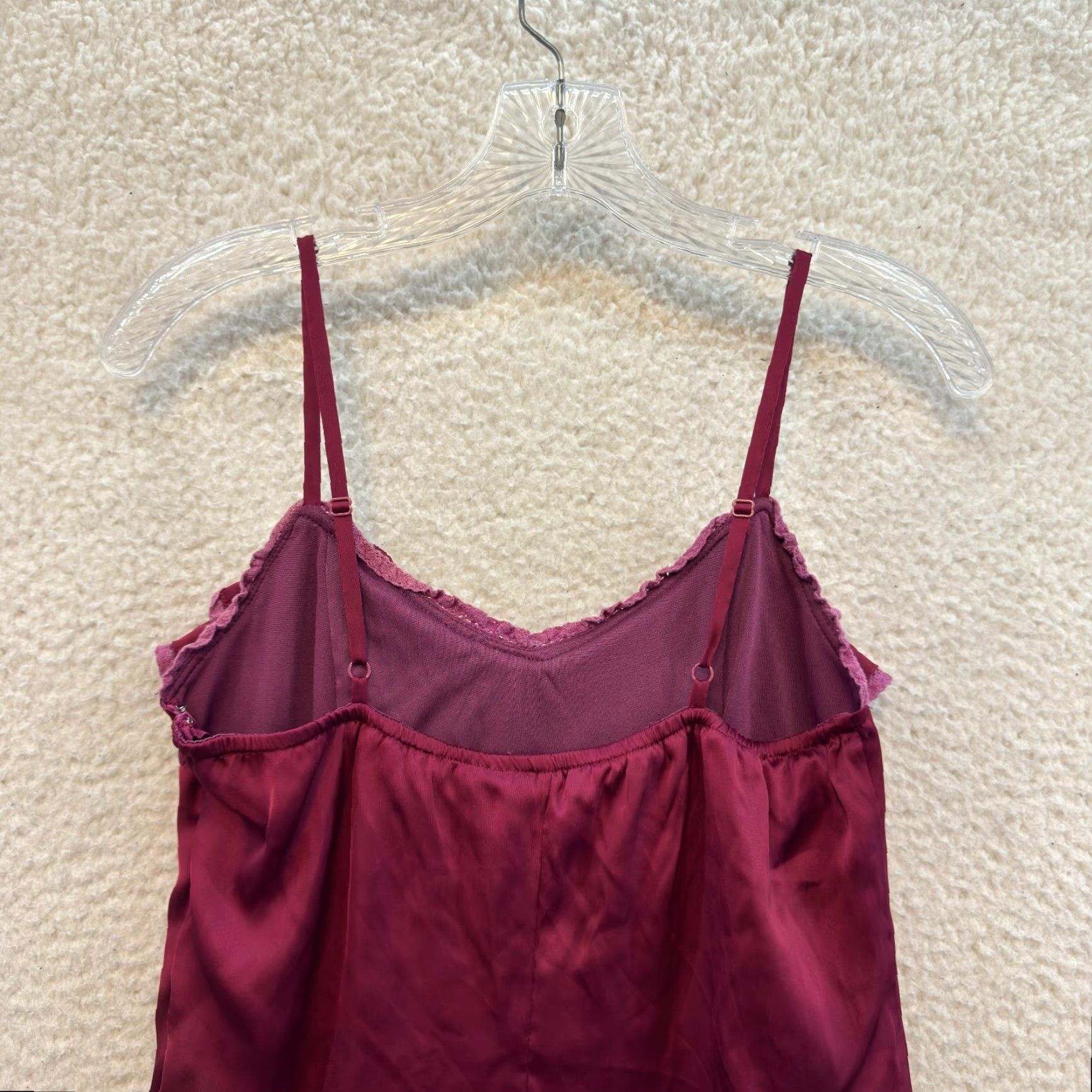 Vintage VINTAGE Esley Slip Dress S Regular Red Satin Edwardian Victorian Size S / US 4 / IT 40 - 4 Thumbnail
