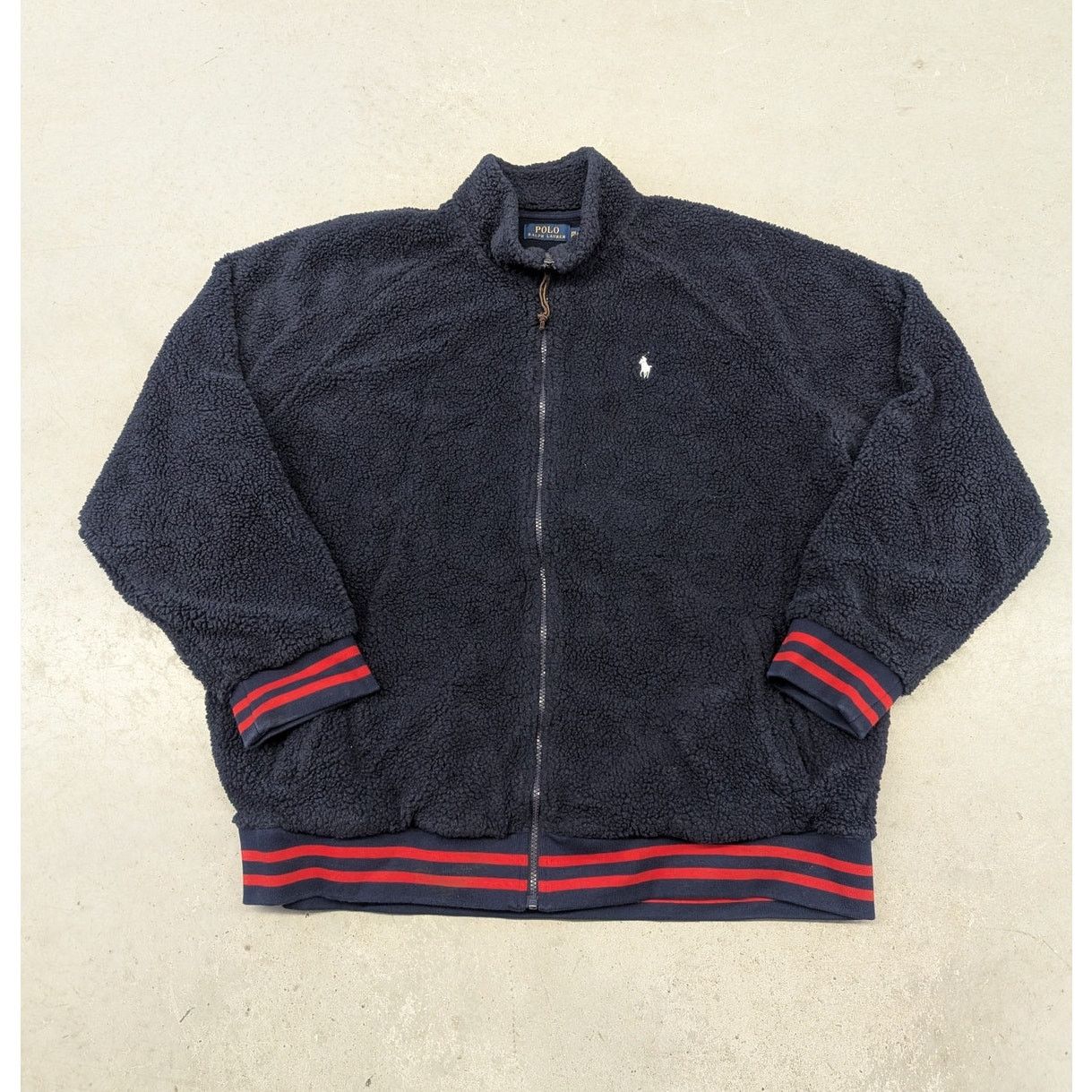 Polo Ralph Lauren Polo Ralph Lauren Navy Blue fleece full zip jacket Size US XXL / EU 58 / 5 - 1 Thumbnail
