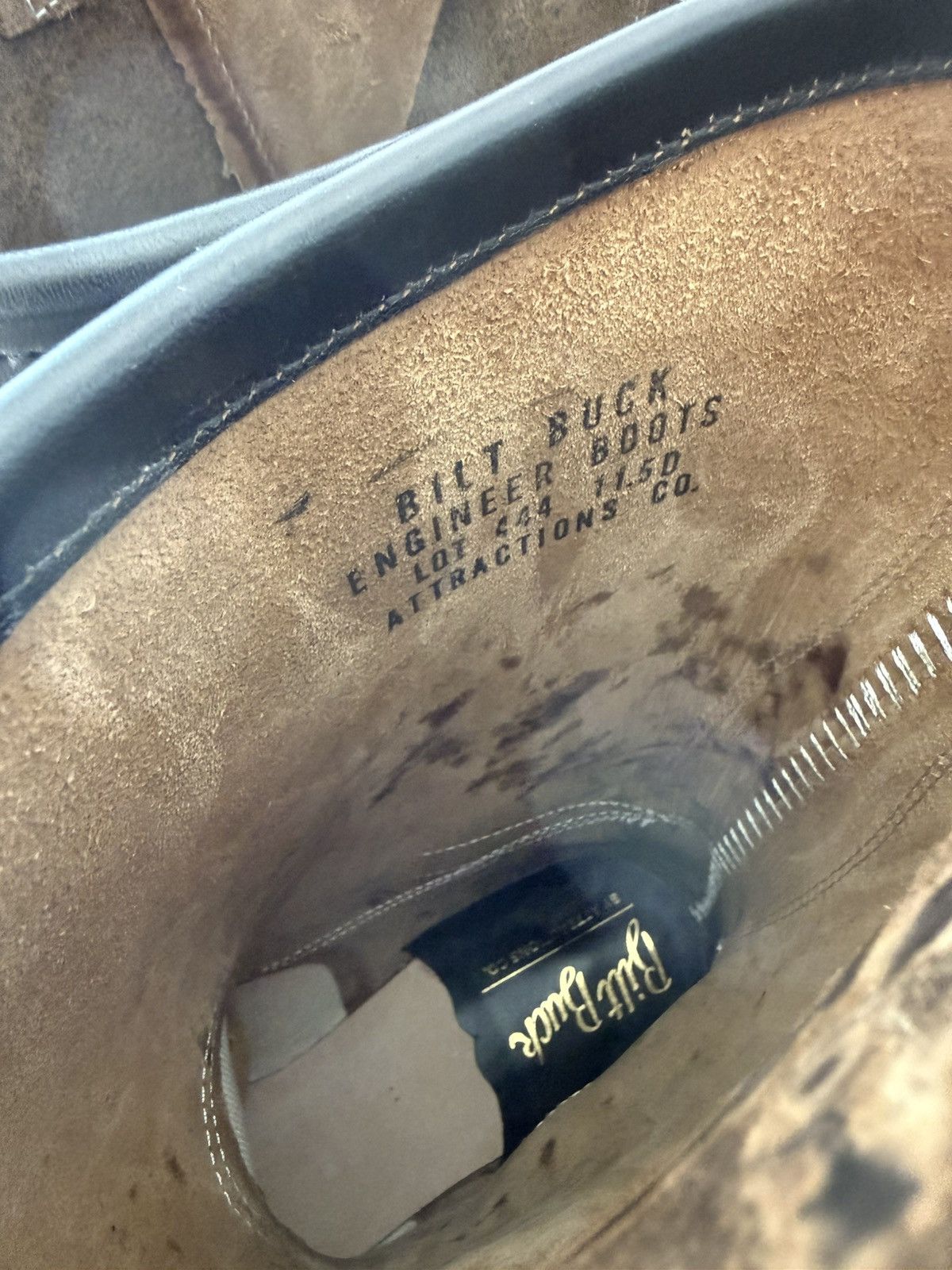 ATTRACTIONS Attractions Lot 444 Engineer Boot Black Horsebutt Sz 11.5 Size US 11.5 / EU 44-45 - 4 Thumbnail