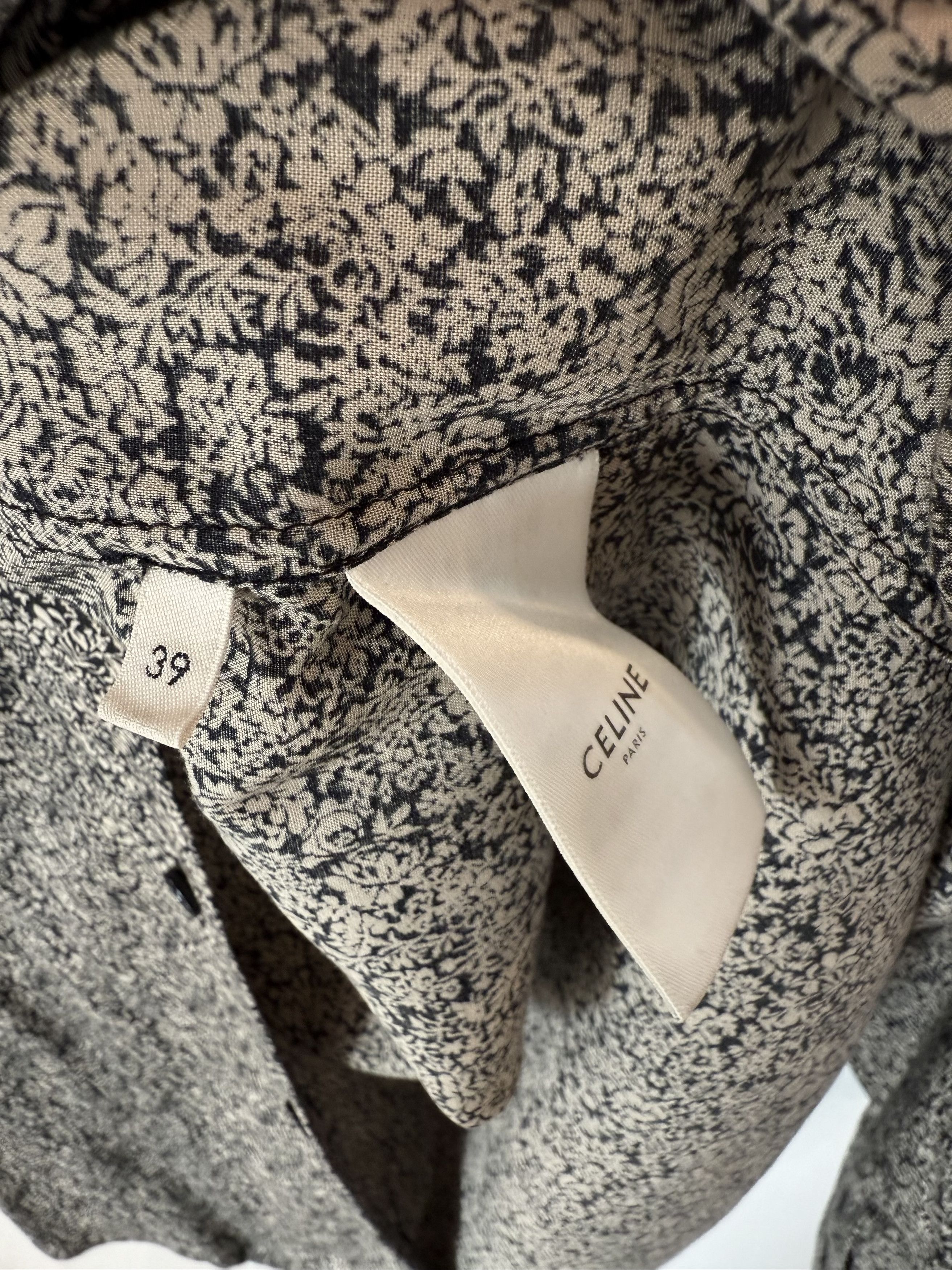 Celine Celine FW20 Floral Print Viscose Shirt - 39 Size US M / EU 48-50 / 2 - 4 Thumbnail